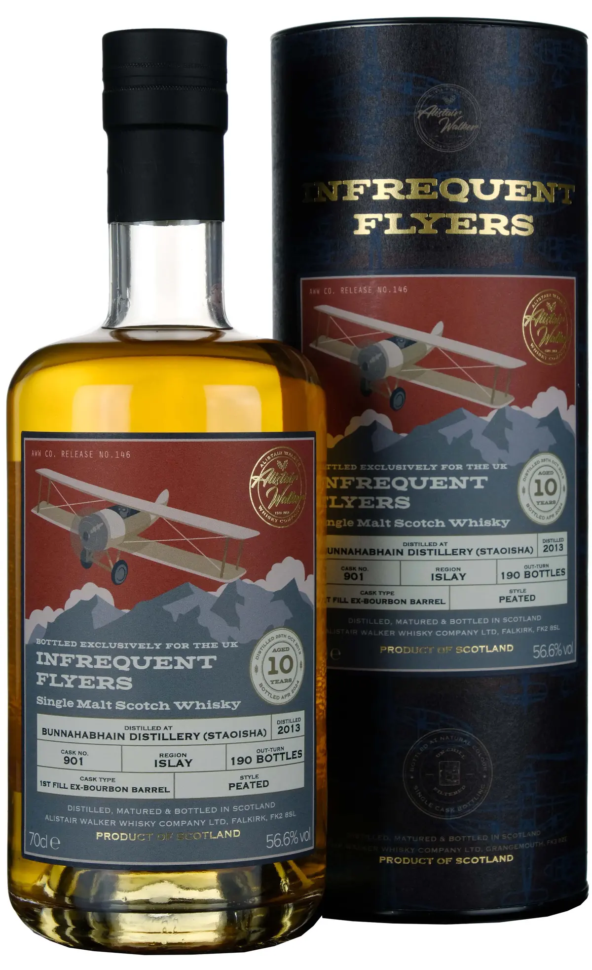 Staoisha (Bunnahabhain) 2013-2024 | 10 Year Old Infrequent Flyers Single Cask 901 Uk Exclusive 1