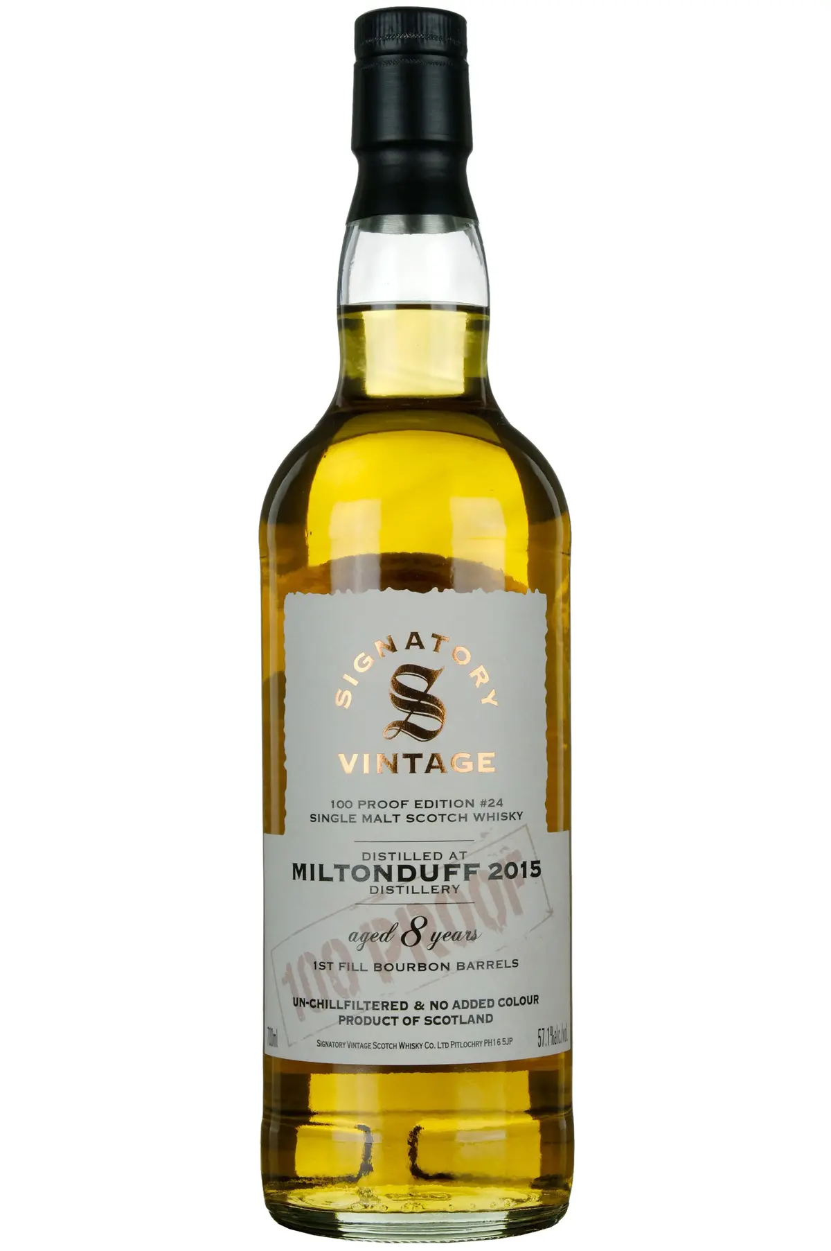 Miltonduff 2015-2024 | 8 Year Old Signatory Vintage 100 Proof Edition 24 1