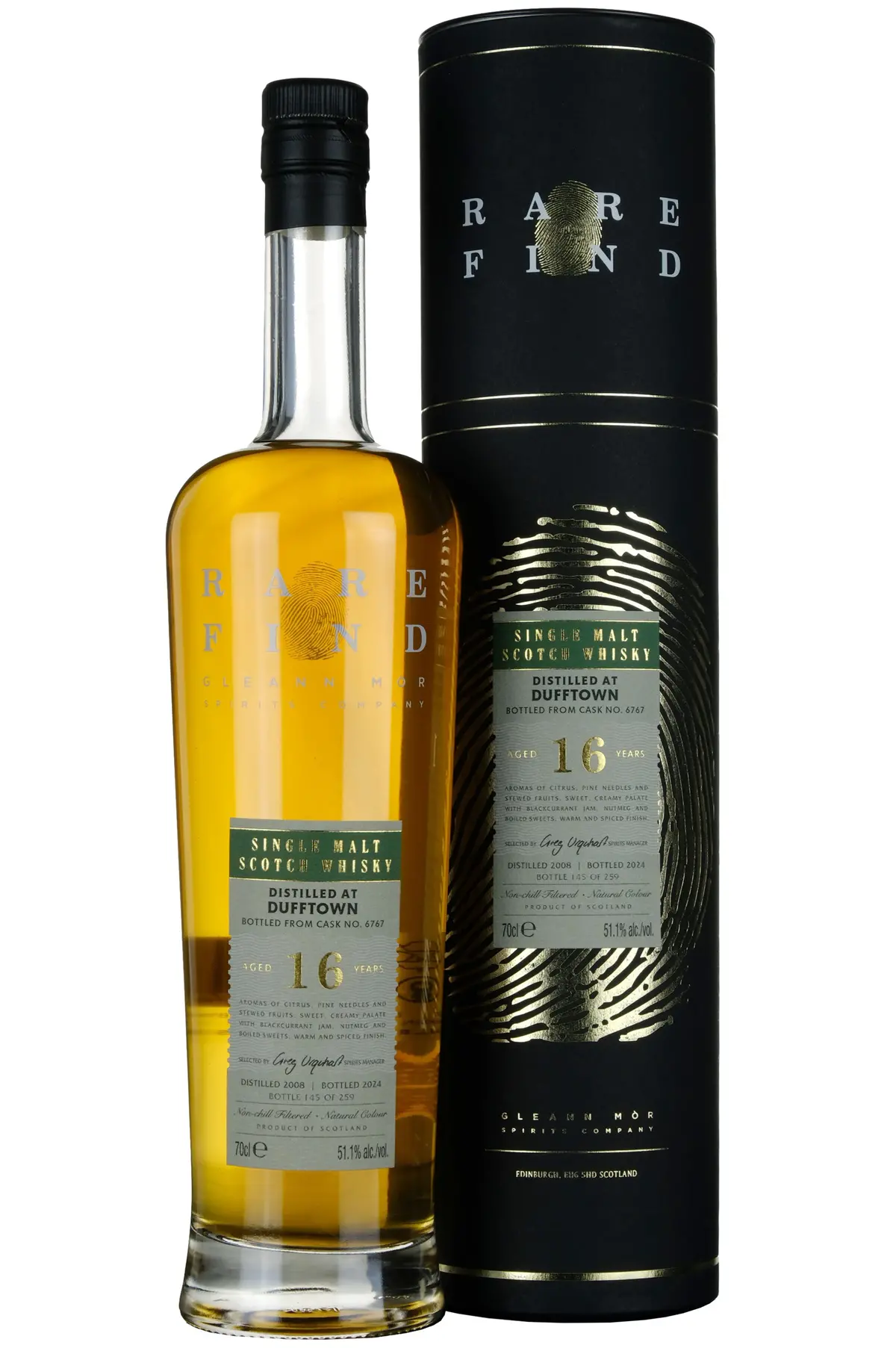 Dufftown 2008-2024 | 16 Year Old Gleann Mor Rare Find Single Cask 6767 1