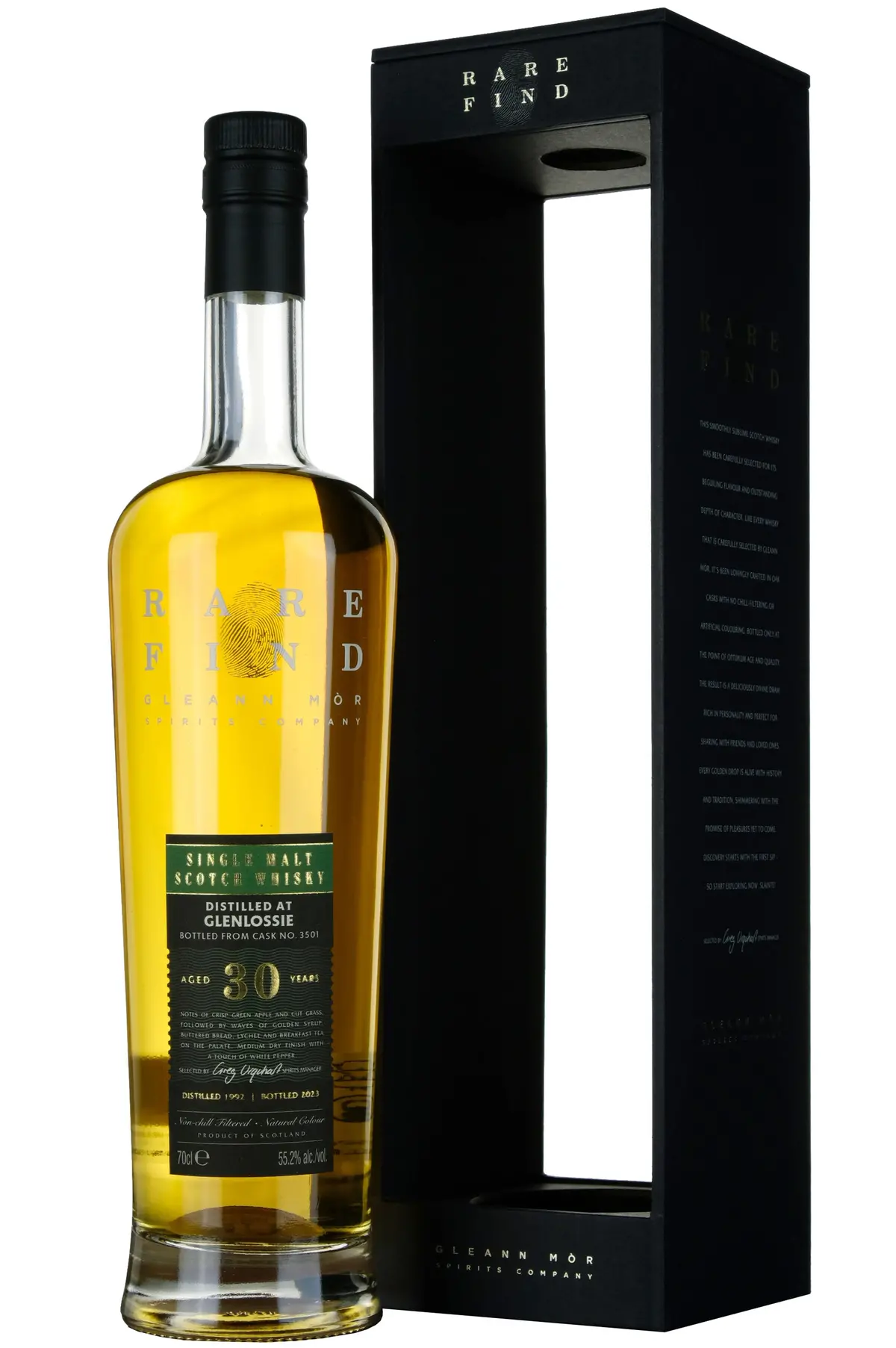 Glenlossie 1992-2023 | 30 Year Old Gleann Mor Rare Find Single Cask 3501 1