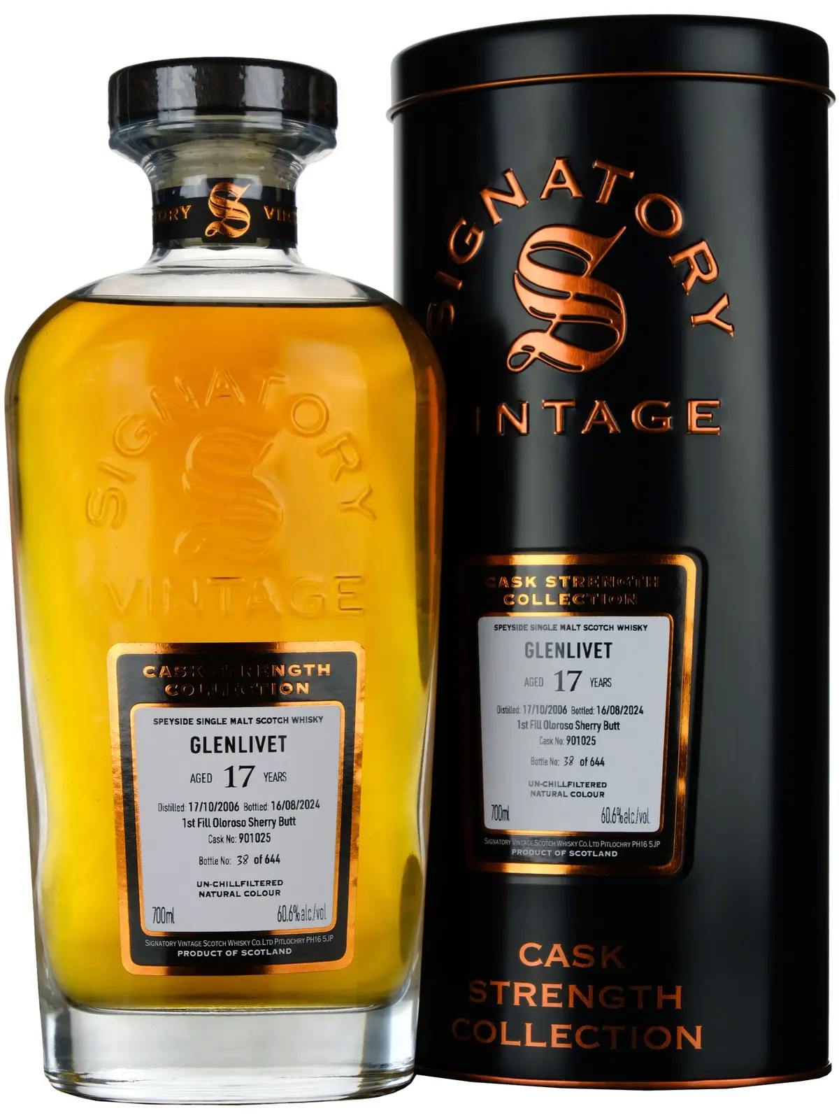 Glenlivet 2006-2024 | 17 Year Old Signatory Vintage Cask Strength Collection Single Cask 901025 1