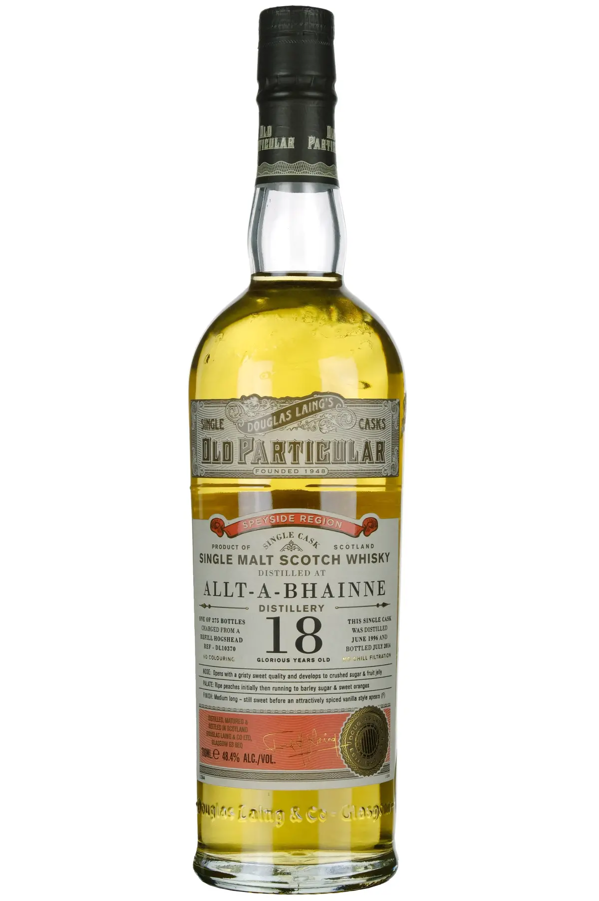 Allt-A-Bhainne 1996-2014 | 18 Year Old Douglas Laing Old Particular Single Cask Dl10370 1