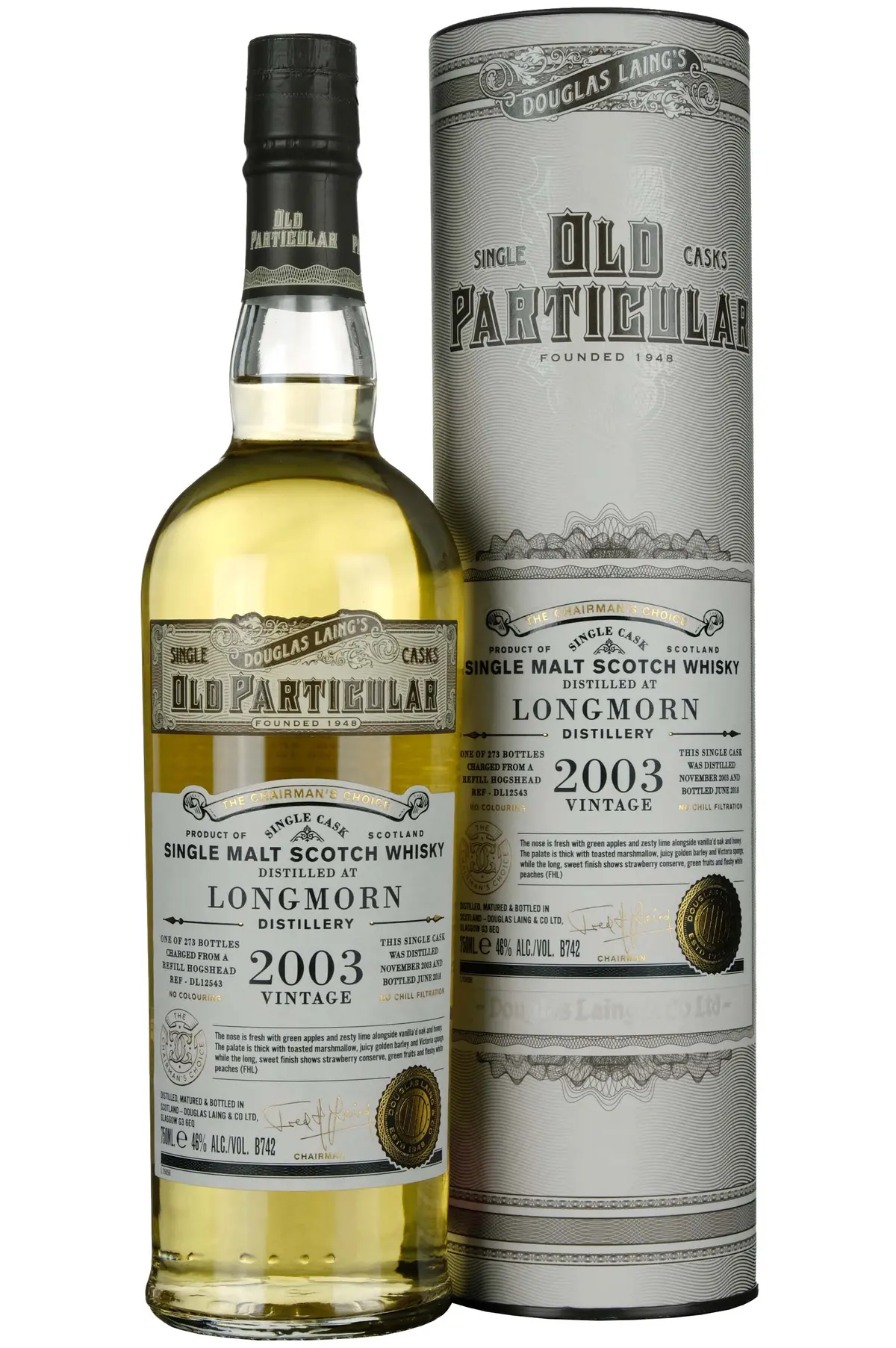 Longmorn 2003-2018 | 14 Year Old Douglas Laing Old Particular Single Cask Dl12543 1