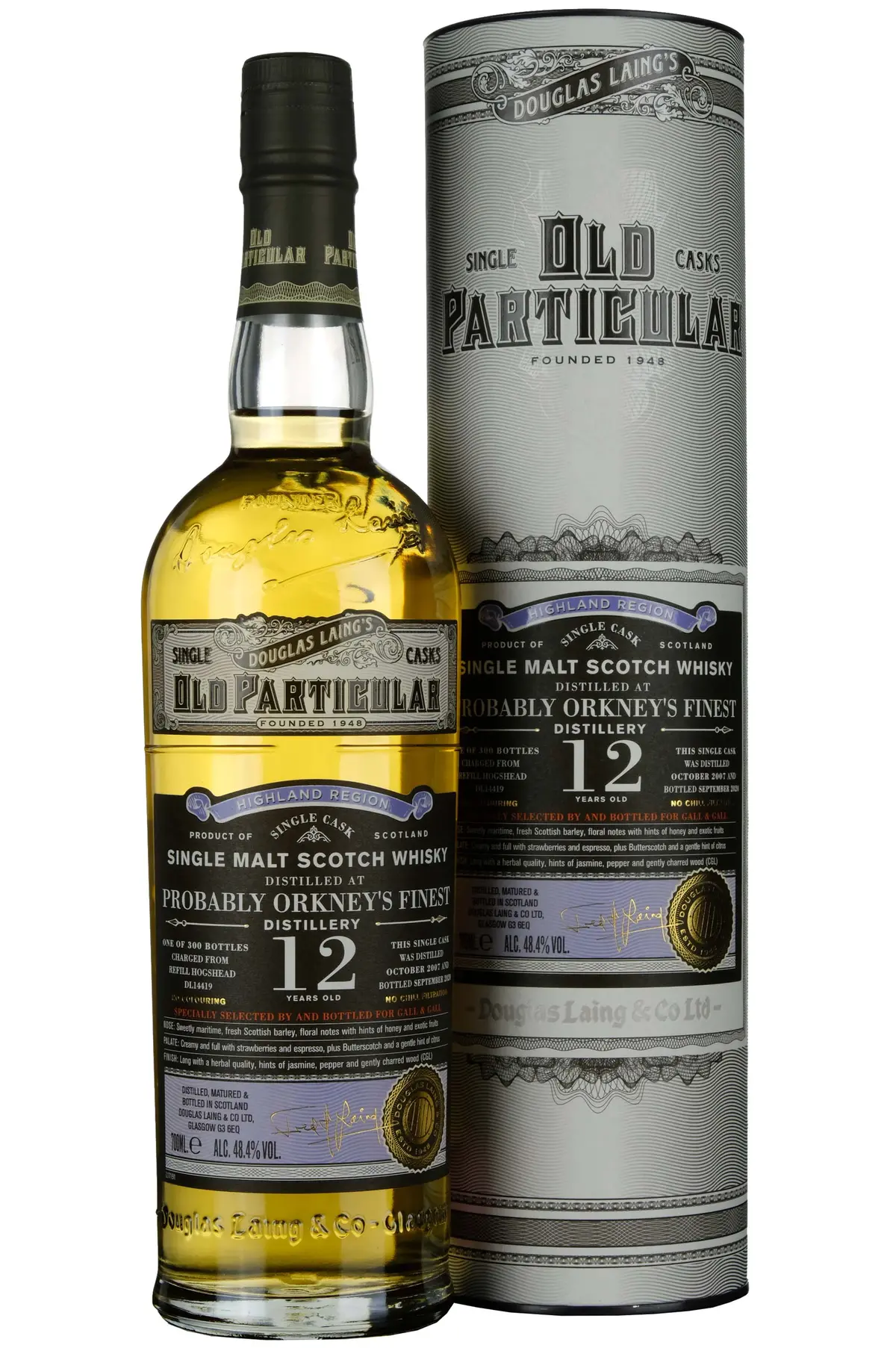 Probably Orkney's Finest 2007-2020 | 12 Year Old Douglas Laing Old Particular Single Cask Dl14419 1