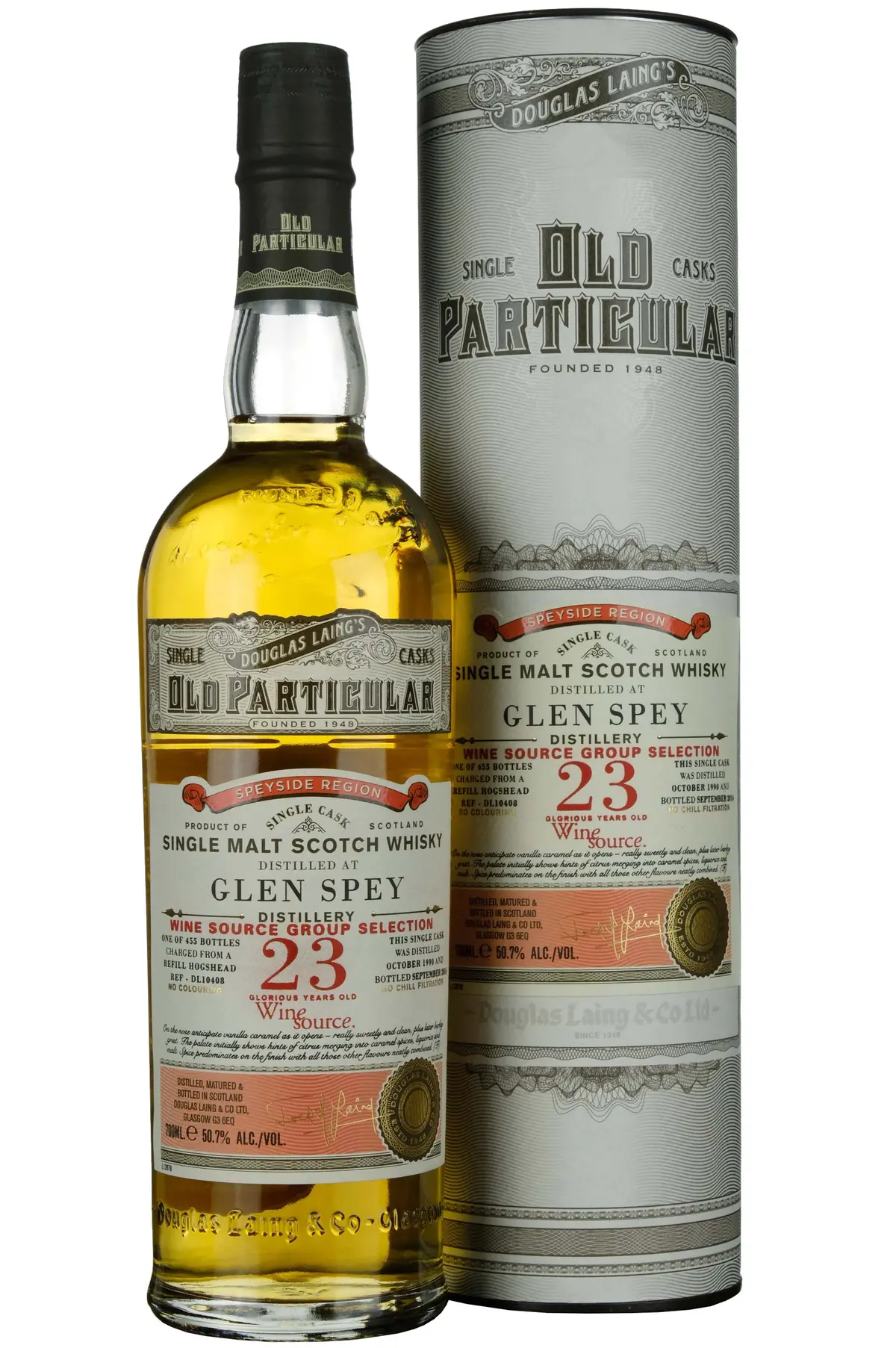 Glen Spey 1990-2014 | 23 Year Old Douglas Laing Old Particular Single Cask Dl10408 1