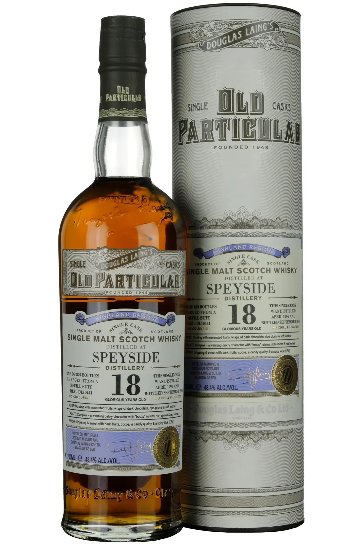 Speyside 1996-2014 | 18 Year Old Douglas Laing Old Particular Single Cask Dl10441 1