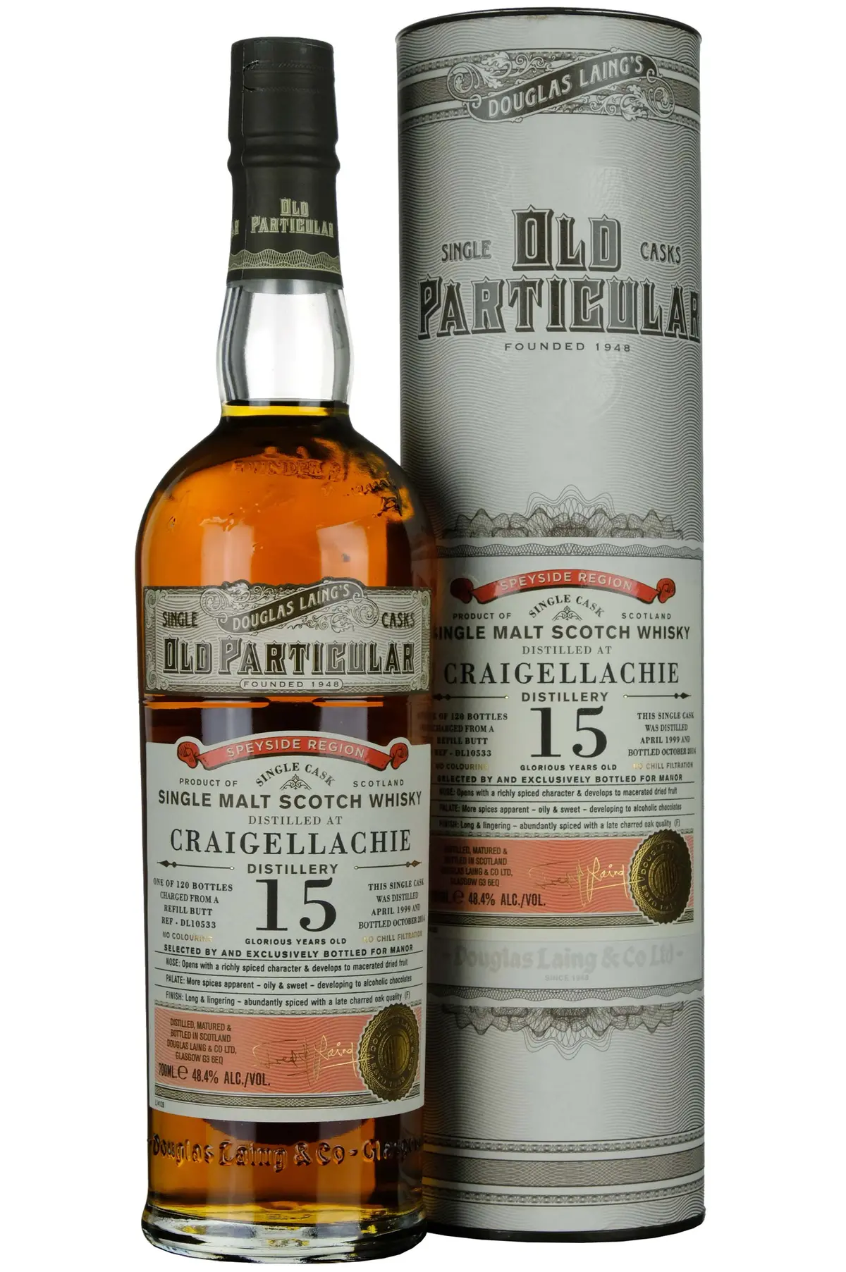 Craigellachie 1999-2014 | 15 Year Old Douglas Laing Old Particular Single Cask Dl10533 1