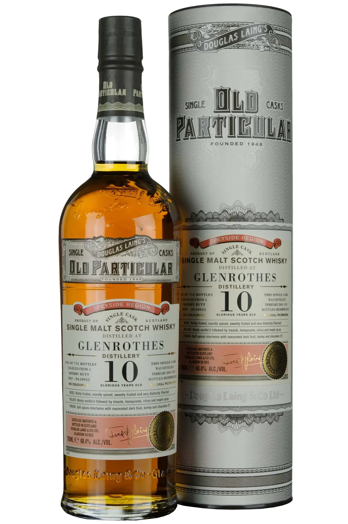 Glenrothes 2005-2015 | 10 Year Old Douglas Laing Old Particular Single Cask Dl10955 1