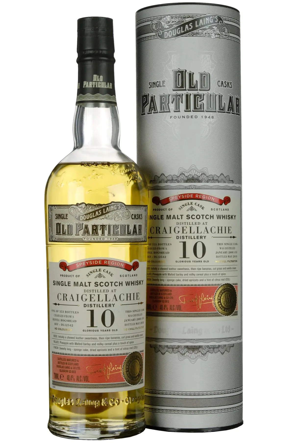 Craigellachie 2008-2018 | 10 Year Old Douglas Laing Old Particular Single Cask Dl12542 1