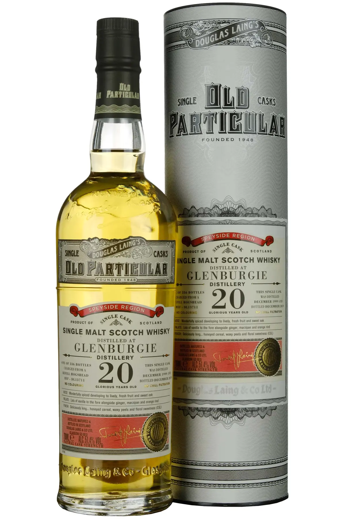 Glenburgie 1999-2019 | 20 Year Old Douglas Laing Old Particular Single Cask Dl13711 1