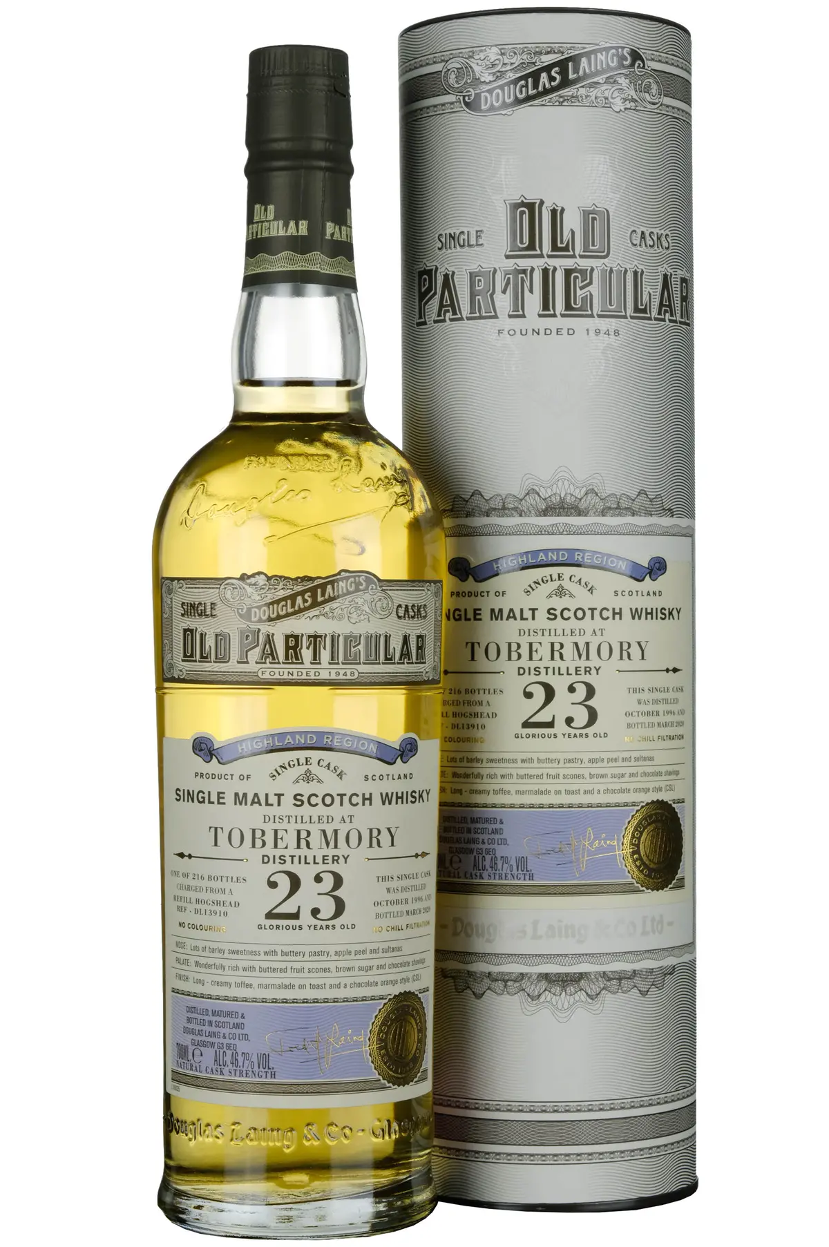 Tobermory 1996-2020 | 23 Year Old Douglas Laing Old Particular Single Cask Dl13910 1