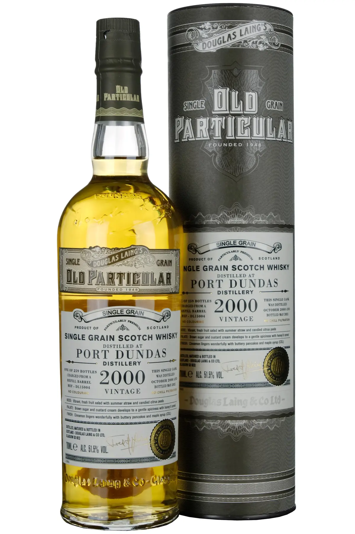 Port Dundas 2000-2021 | 20 Year Old Douglas Laing Old Particular Single Cask Dl15004 1