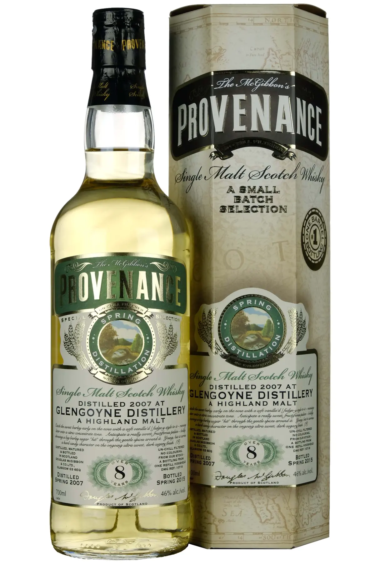 Glengoyne 2007-2015 | 8 Year Old Douglas Laing Provenance Single Cask 10718 1
