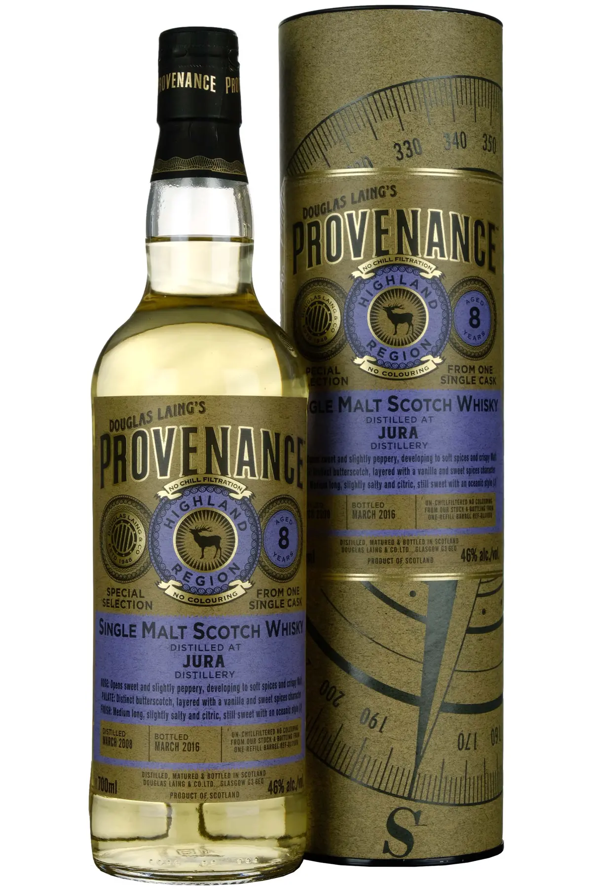 Jura 2008-2016 | 8 Year Old Douglas Laing Provenance Single Cask Dl11088 1