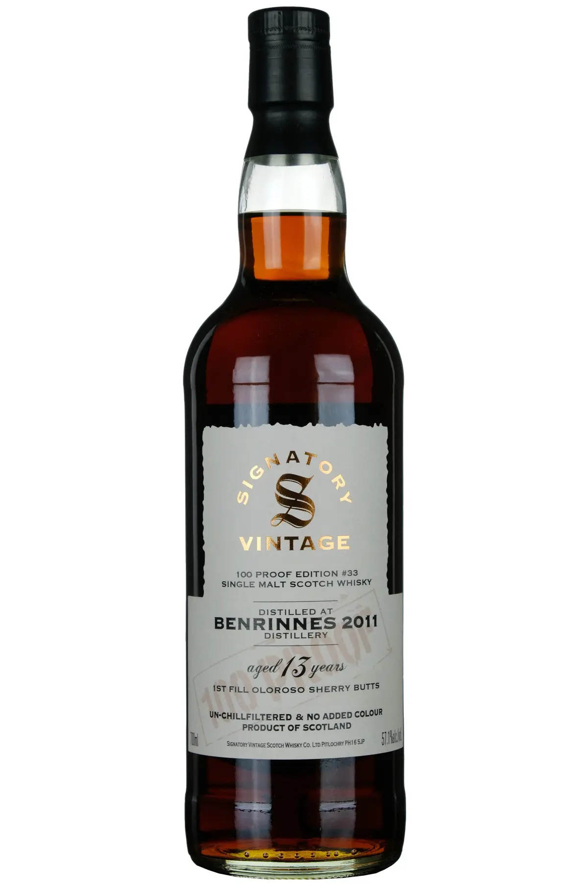 Benrinnes 2011-2024 | 13 Year Old Signatory Vintage 100 Proof Edition 33 1