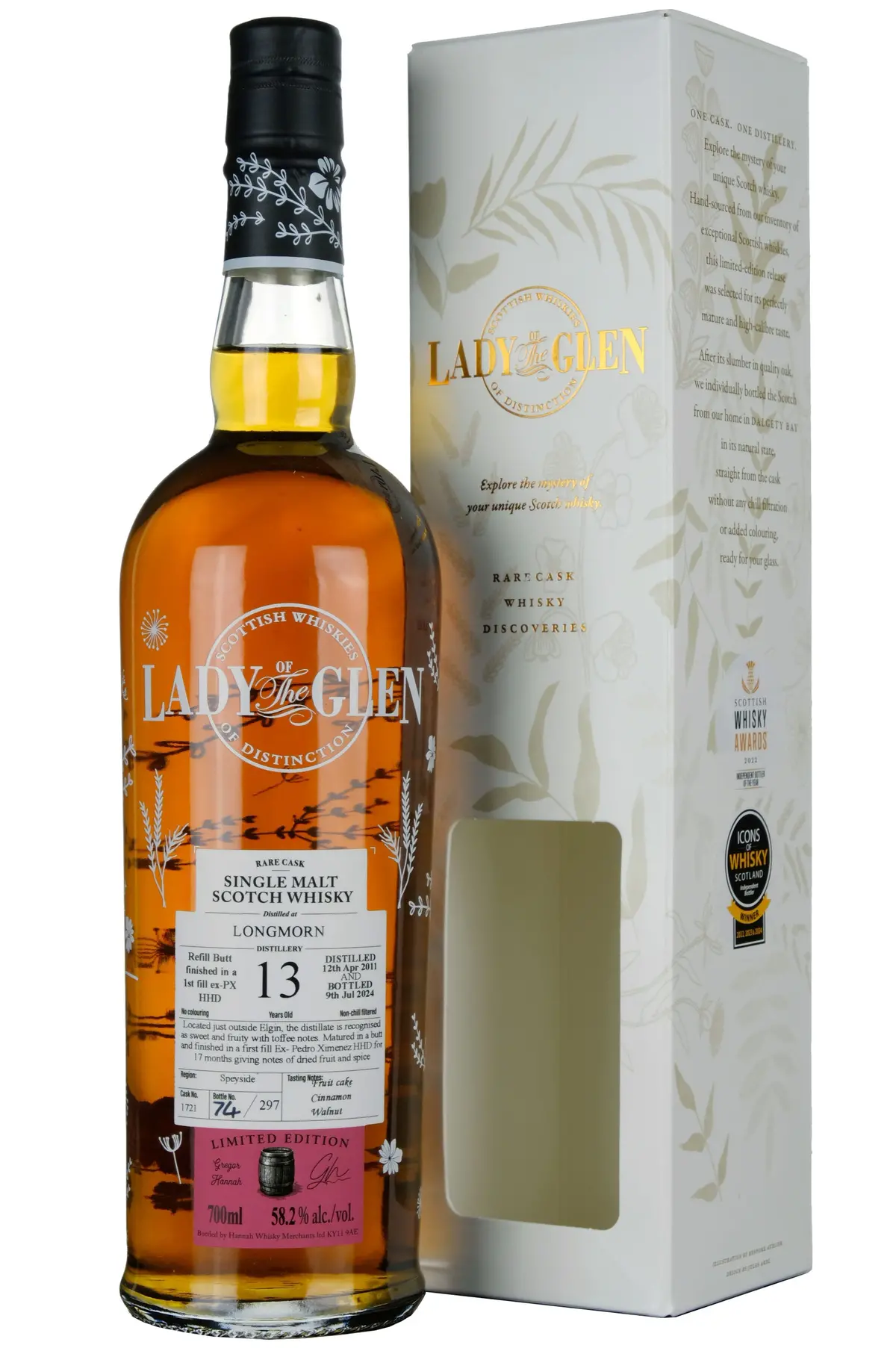 Longmorn 2011-2024 | 13 Year Old Lady Of The Glen Cask 1721 1