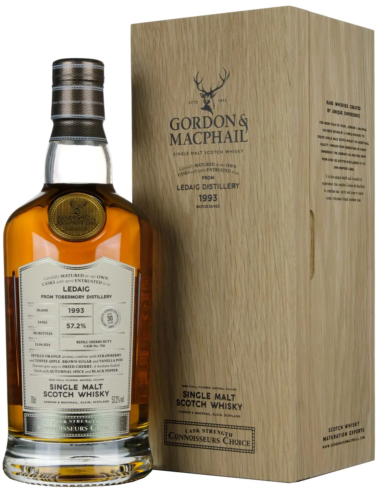 Ledaig 1993-2024 | 30 Year Old Gordon & Macphail Connoisseurs Choice Single Cask 706 1