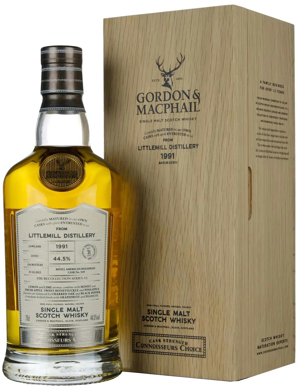 Littlemill 1991-2023 | 31 Year Old Gordon & Macphail Connoisseurs Choice Single Cask 549 1