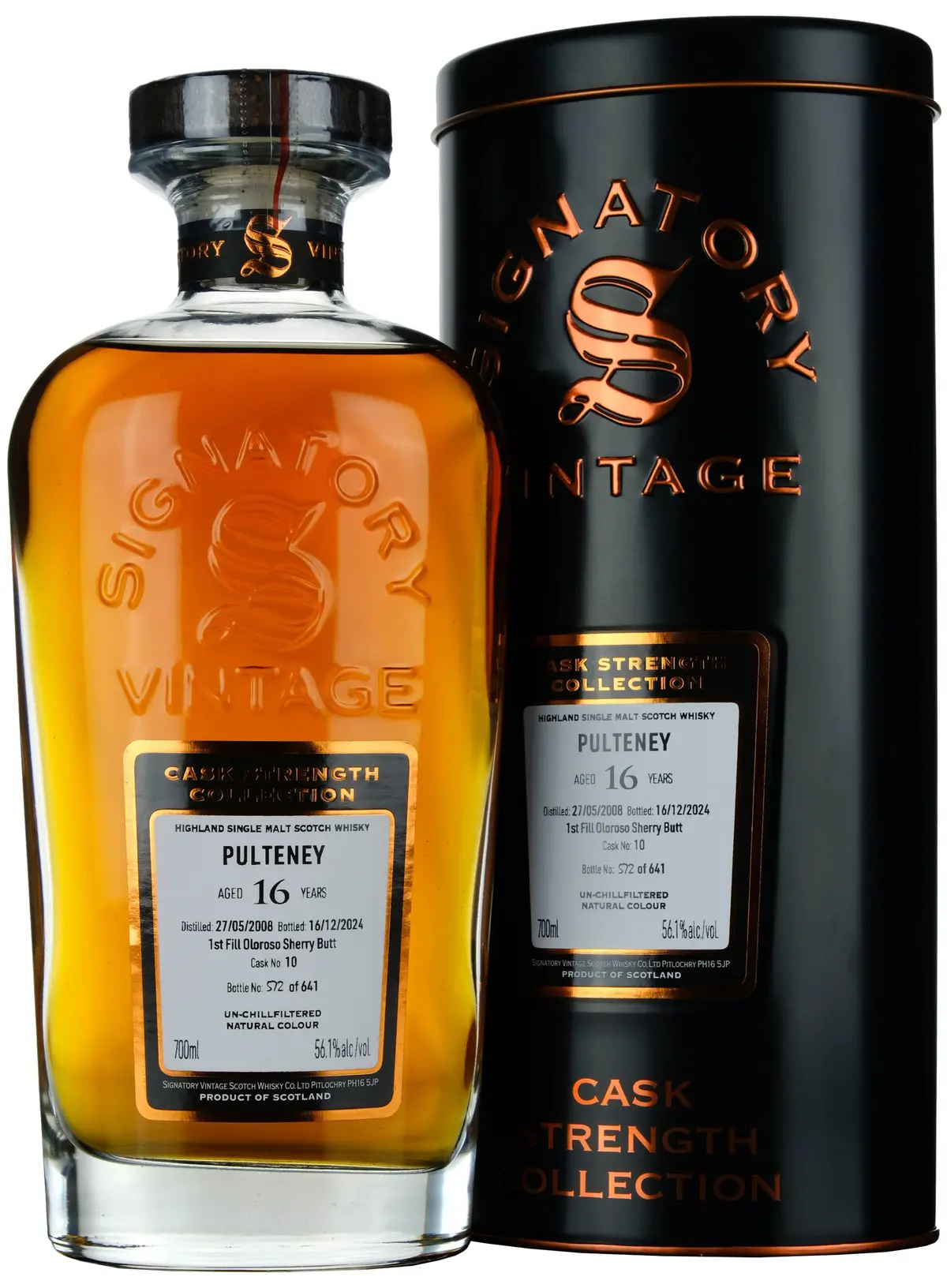 Pulteney 2008-2024 | 16 Year Old Signatory Vintage Cask Strength Collection Single Cask 10 1
