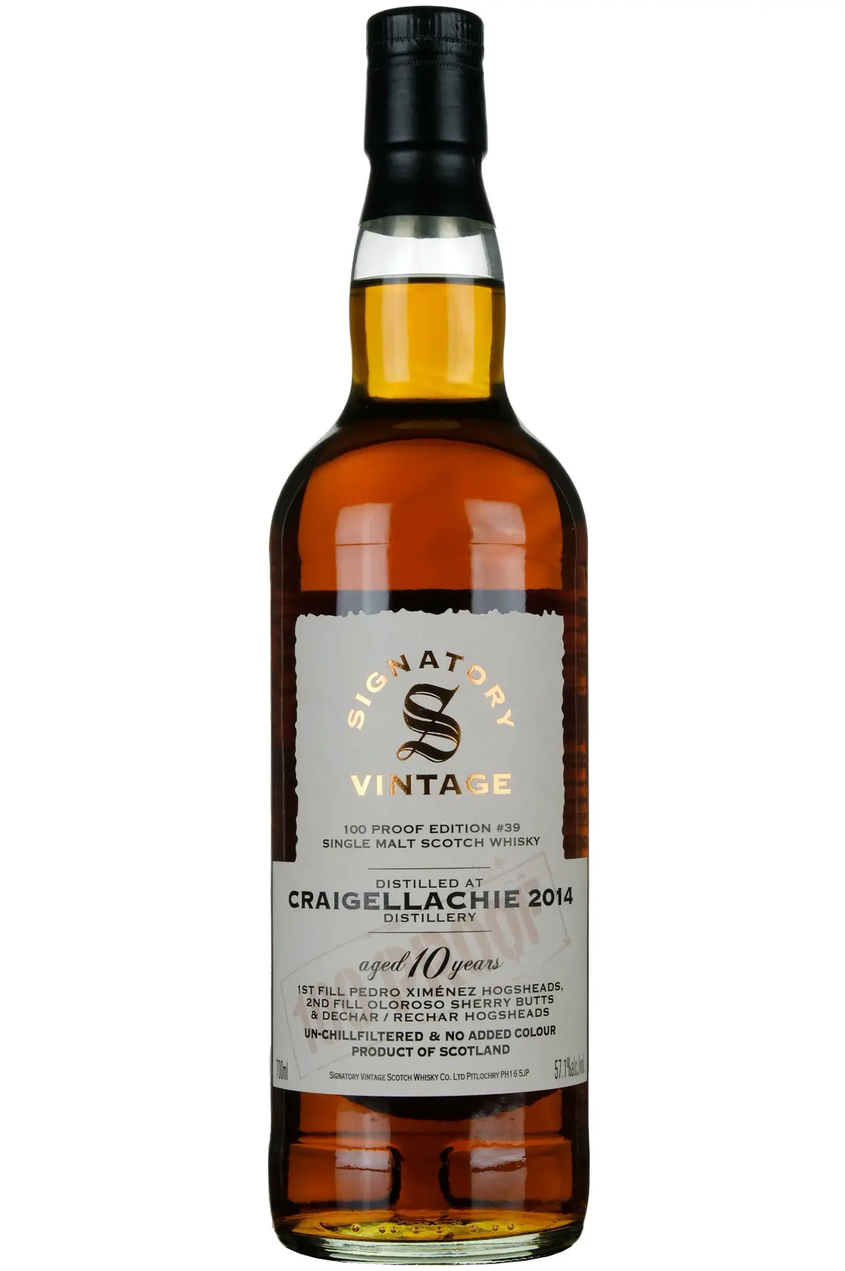 Craigellachie 2014-2025 | 10 Year Old Signatory Vintage 100 Proof Edition 39 1