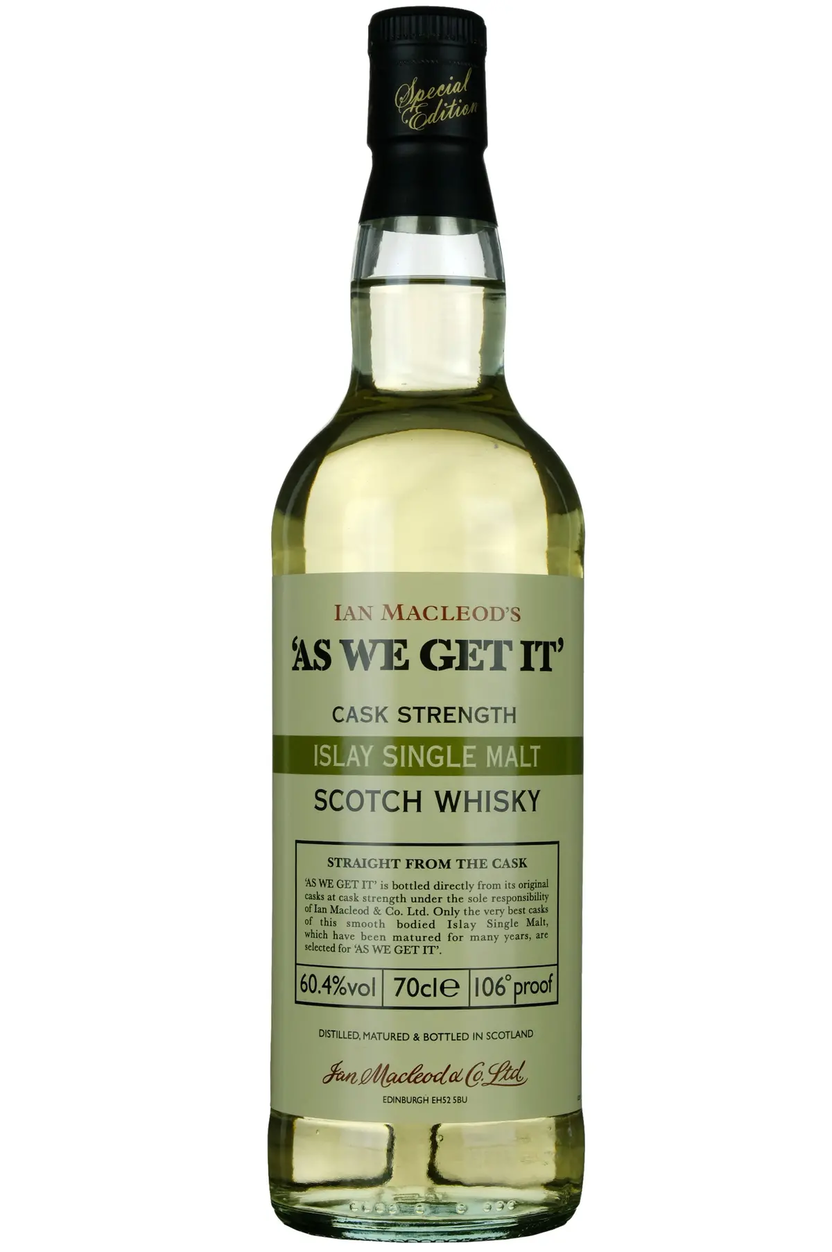 Ian Macleod's As We Get It Cask Strength 60.4% Islay Single Malt 1