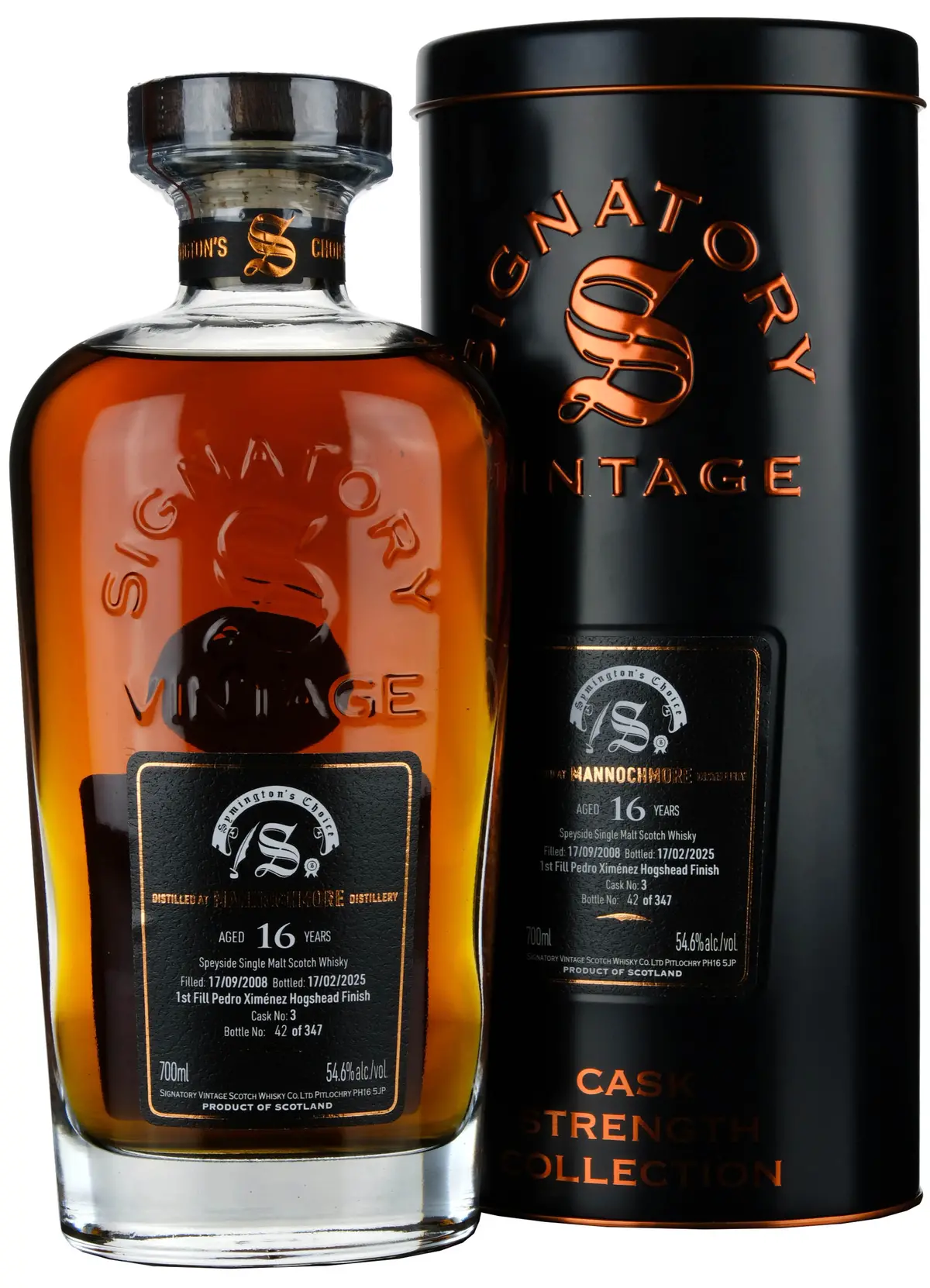 Mannochmore 2008-2025 | 16 Year Old Signatory Vintage Symington's Choice Single Cask 3 1