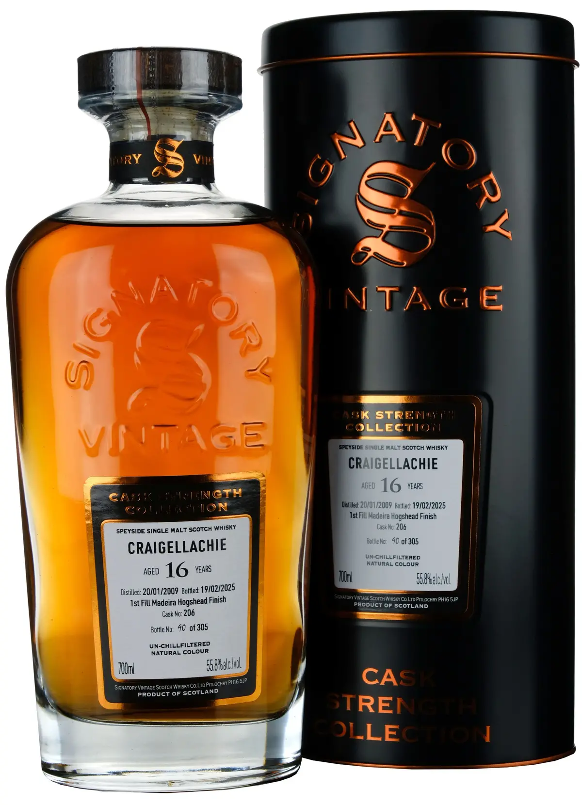 Craigellachie 2009-2025 | 16 Year Old Signatory Vintage Cask Strength Collection Single Cask 206 1