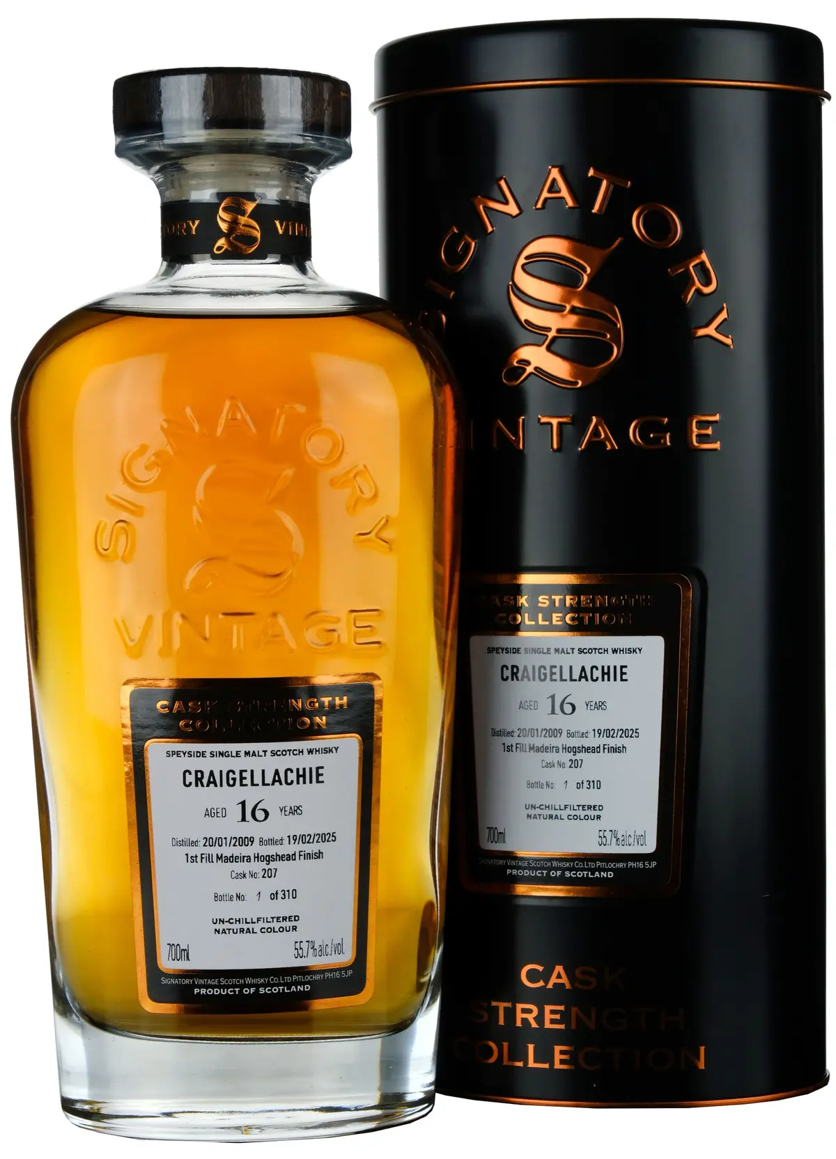 Craigellachie 2009-2025 | 16 Year Old Signatory Vintage Cask Strength Collection Single Cask 207 1