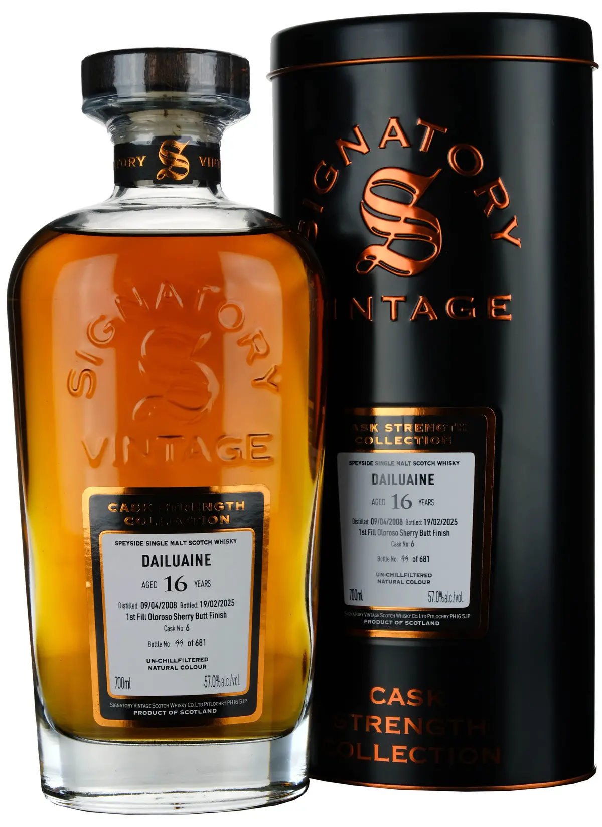 Dailuaine 2008-2025 | 16 Year Old Signatory Vintage Cask Strength Collection Single Cask 6 1