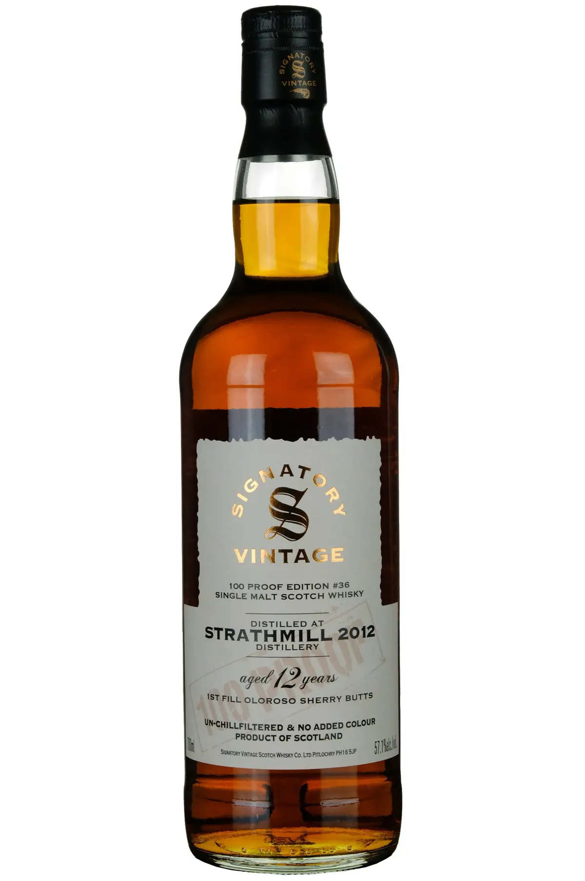 Strathmill 2012-2025 | 12 Year Old Signatory Vintage 100 Proof Edition 36 1
