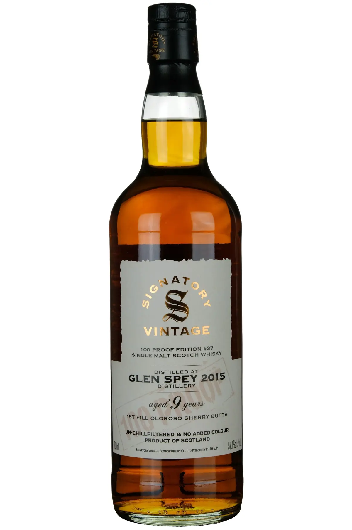 Glen Spey 2015-2025 | 9 Year Old Signatory Vintage 100 Proof Edition 37 1