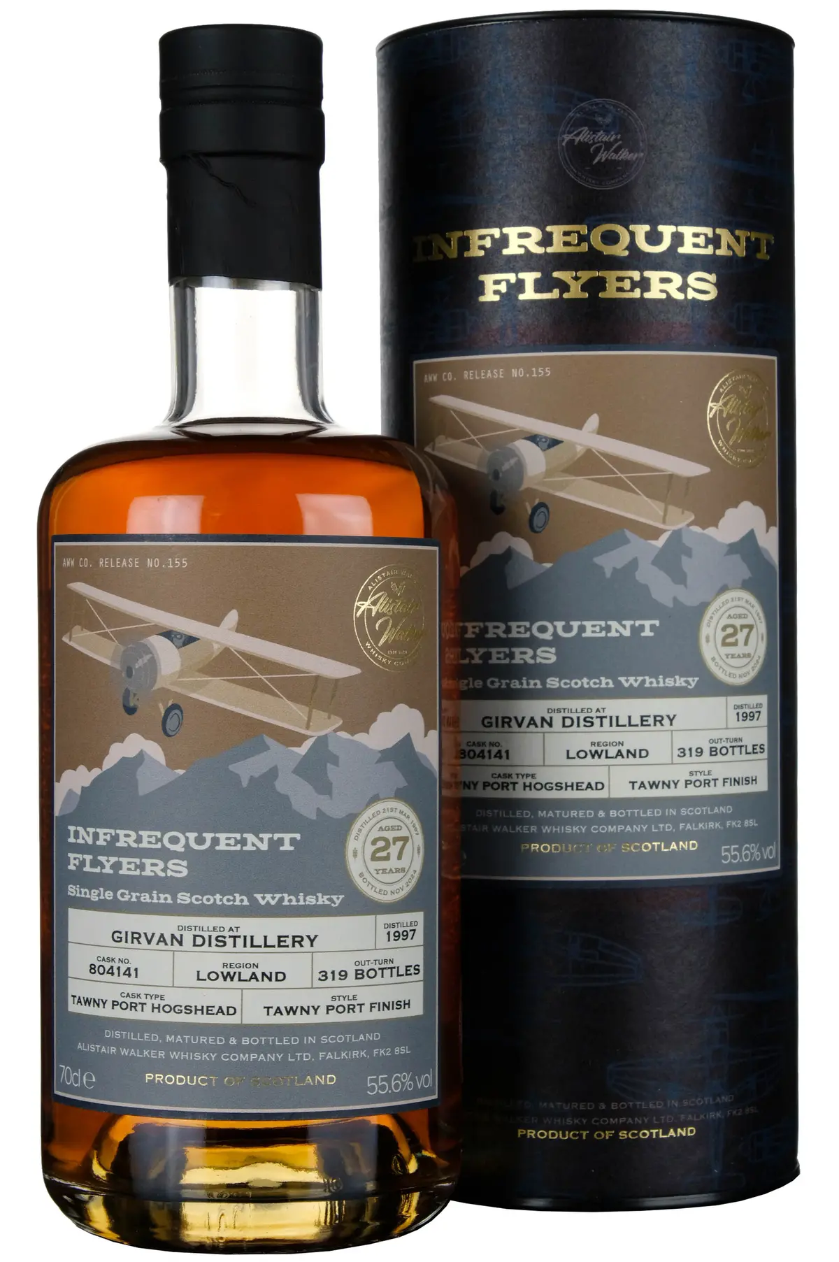 Girvan 1997-2024 | 27 Year Old Infrequent Flyers Single Cask 804141 1