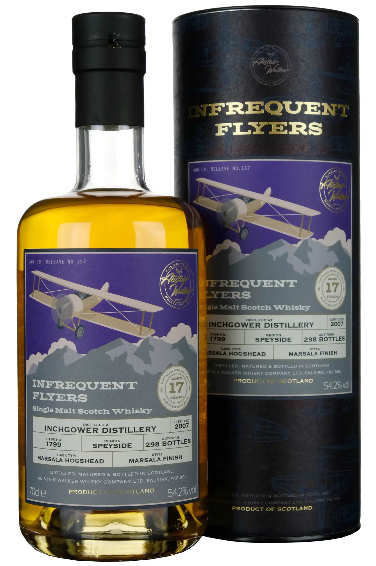 Inchgower 2007-2024 | 17 Year Old Infrequent Flyers Single Cask 1799 1