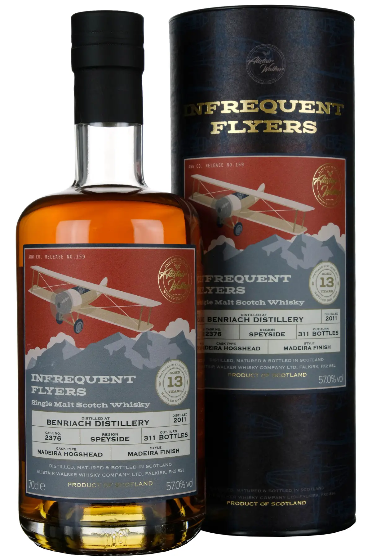 Benriach 2011-2024 | 13 Year Old Infrequent Flyers Single Cask 2376 1