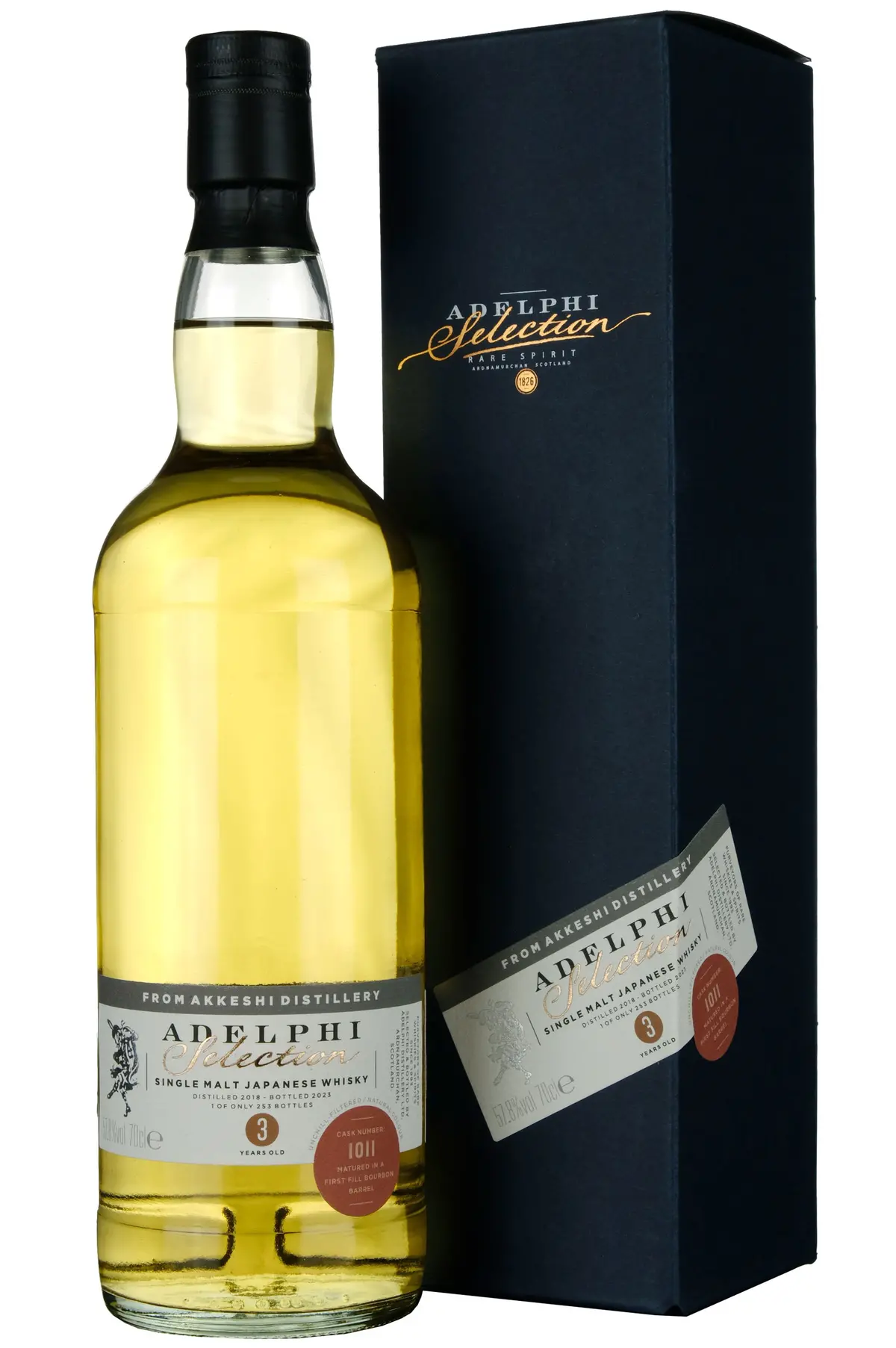 Akkeshi 2018-2023 | 3 Year Old Adelphi Selection Single Cask 1011 1