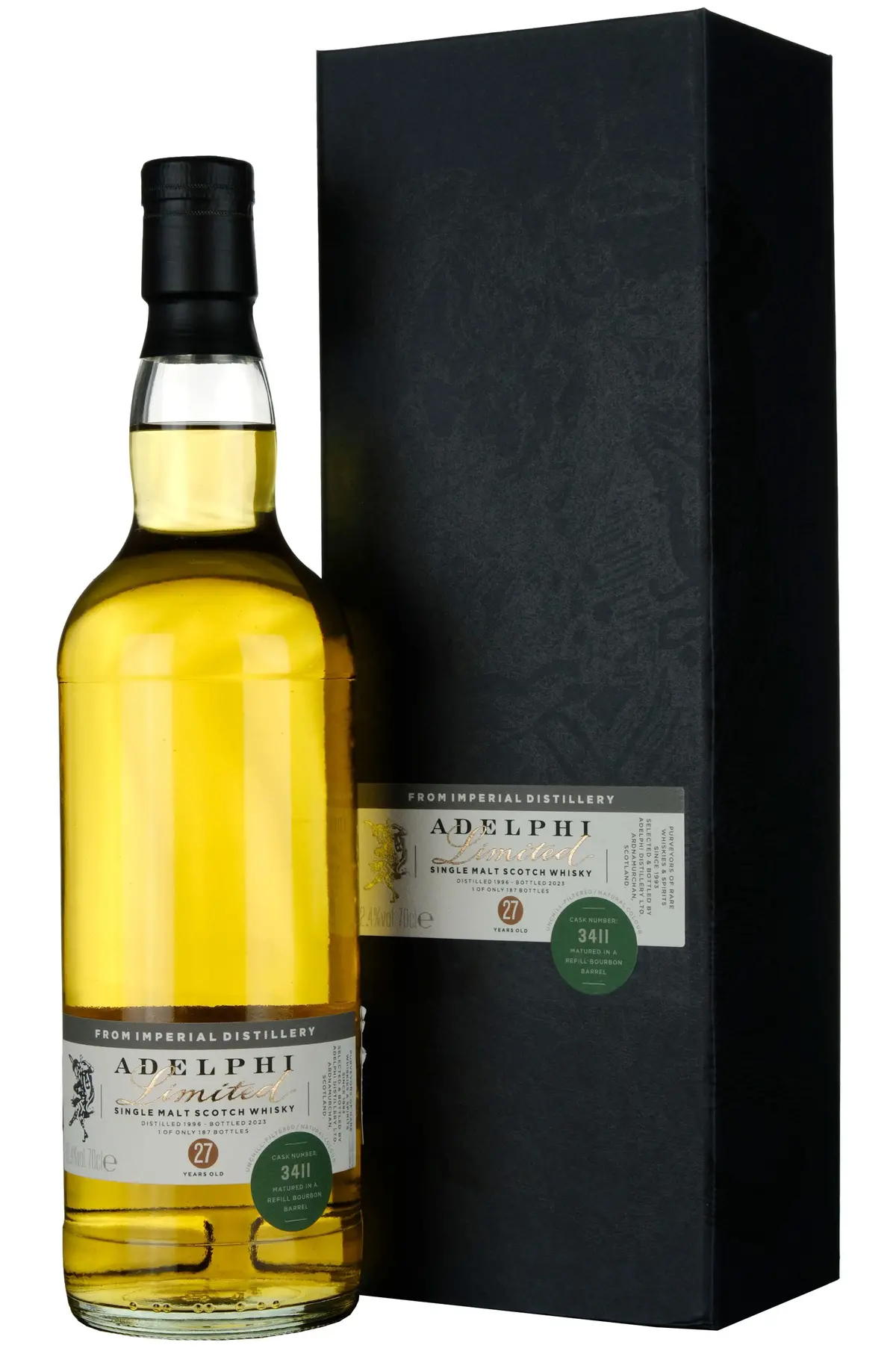 Imperial 1996-2023 | 27 Year Old Adelphi Selection Single Cask 3411 1