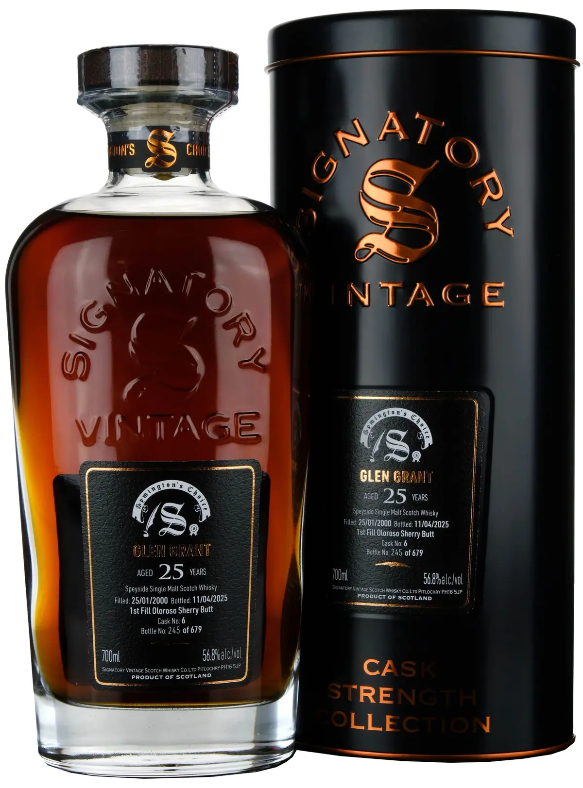 Glen Grant 2000-2025 | 25 Year Old Signatory Vintage Symington's Choice Single Cask 6 1