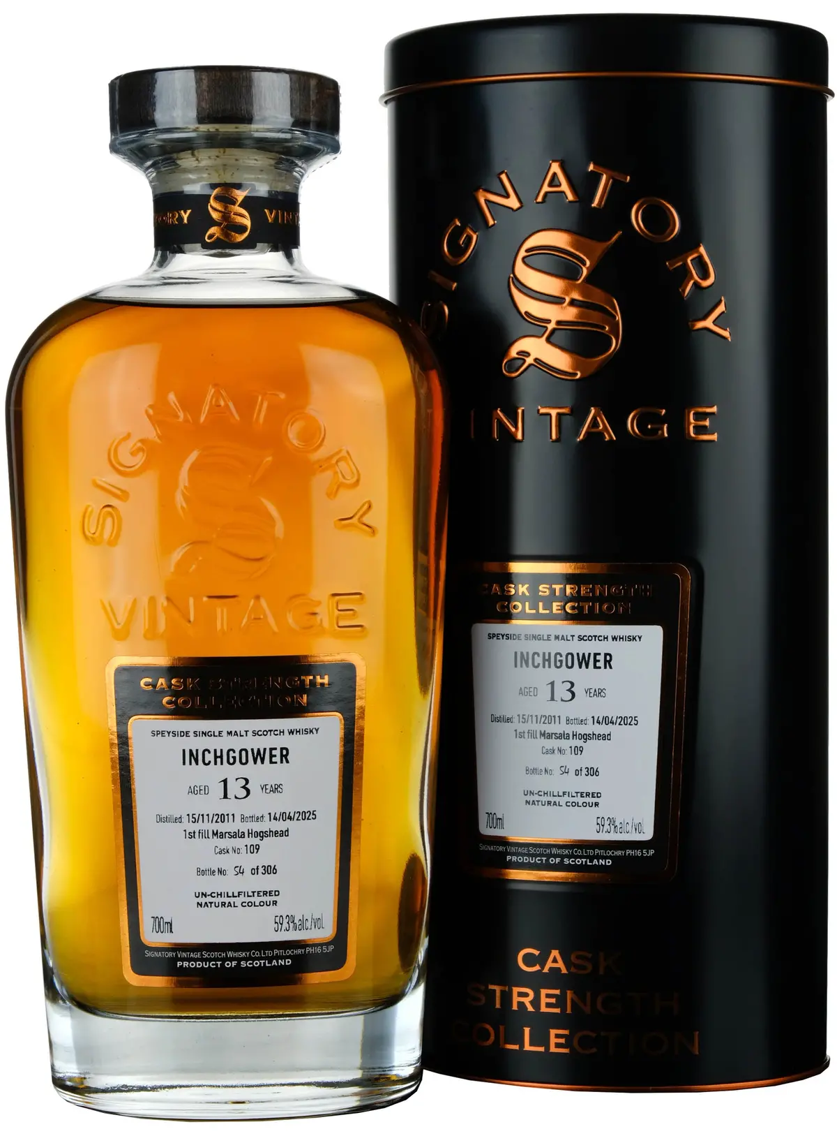 Inchgower 2011-2025 | 13 Year Old Signatory Vintage Cask Strength Collection Single Cask 109 1