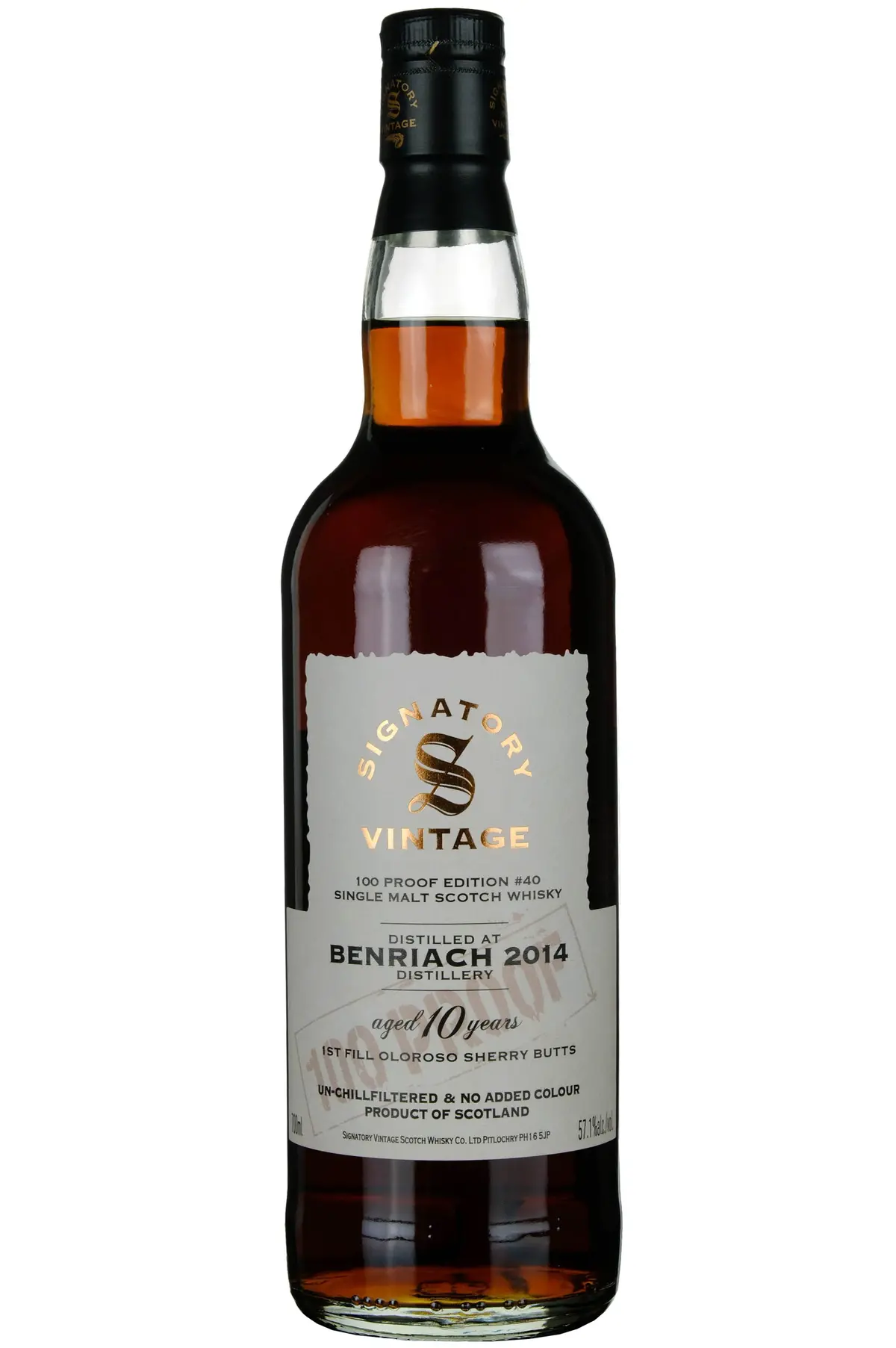 Benriach 2014-2025 | 10 Year Old Signatory Vintage 100 Proof Edition 40 1
