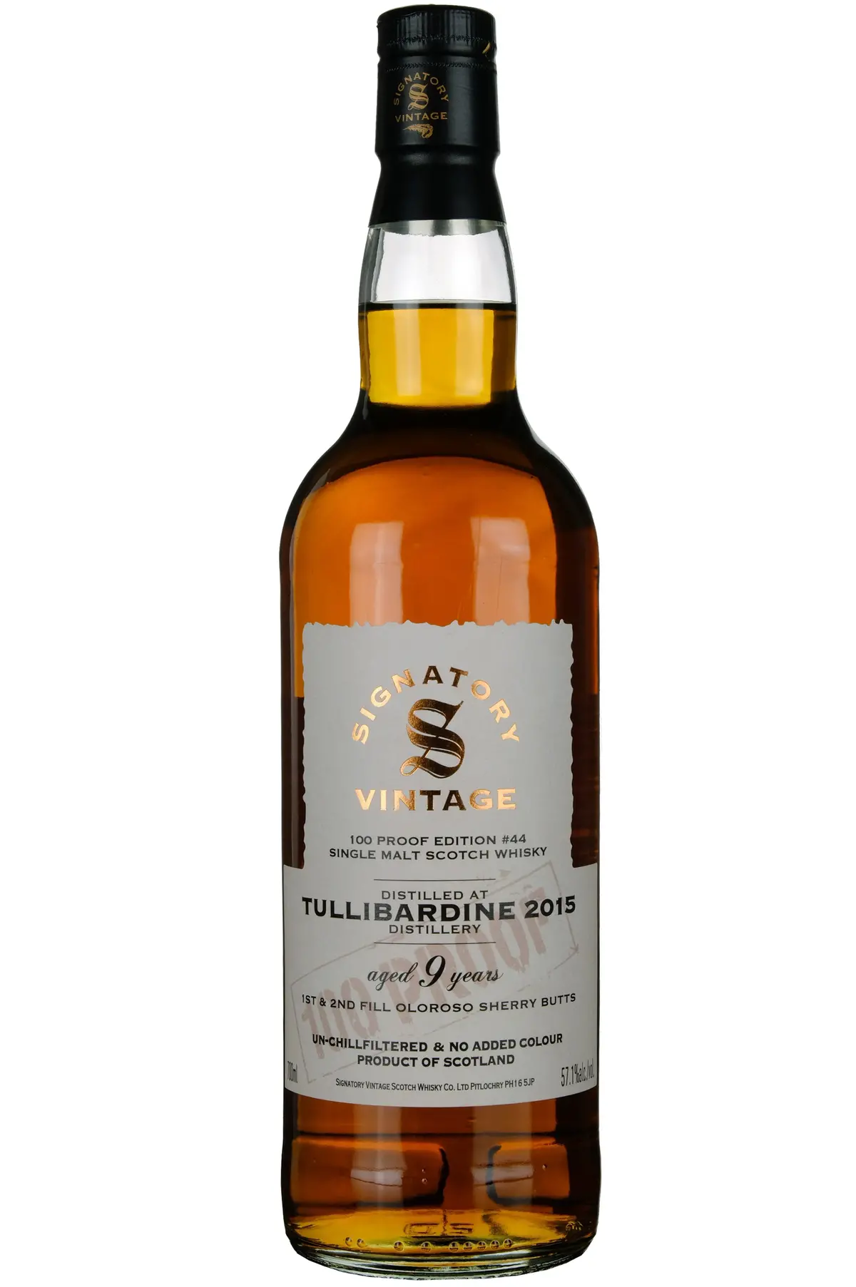 Tullibardine 2015-2025 | 9 Year Old Signatory Vintage 100 Proof Edition 44 1