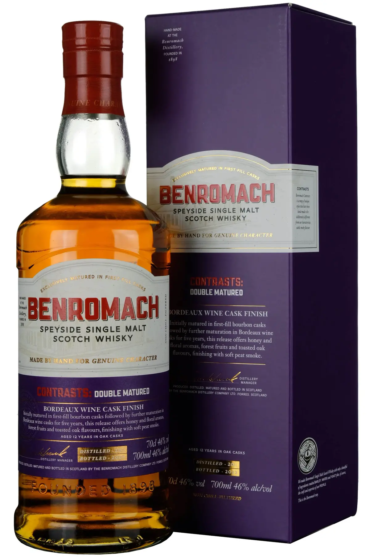 Benromach 2011-2023 | 12 Year Old Contrasts Double Matured Bordeaux Wine Cask Finish 1