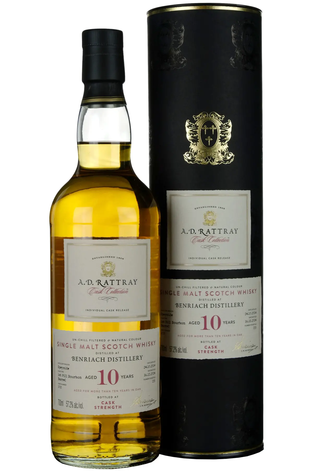 Benriach 2014-2024 | 10 Year Old A. D. Rattray Cask Collection Single Cask 102 1