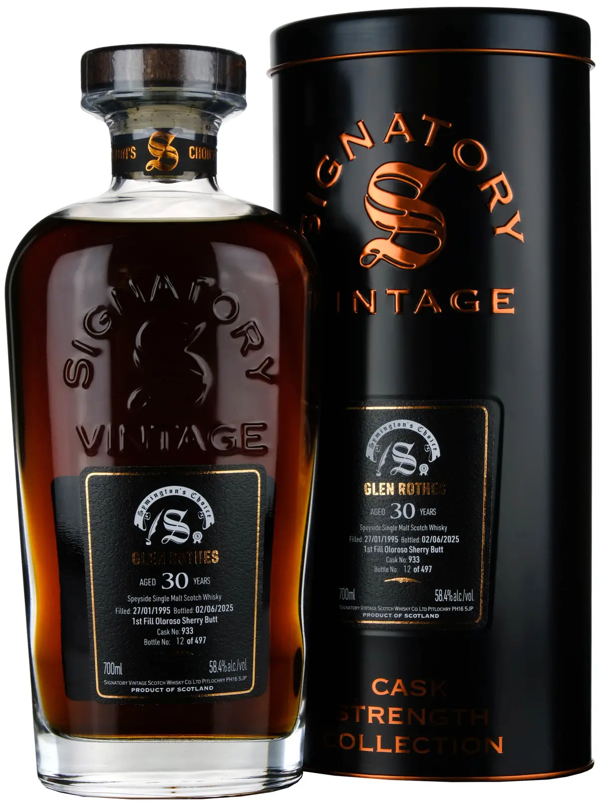 Glenrothes 1995-2025 | 30 Year Old Signatory Vintage Symington's Choice Single Cask 933 1