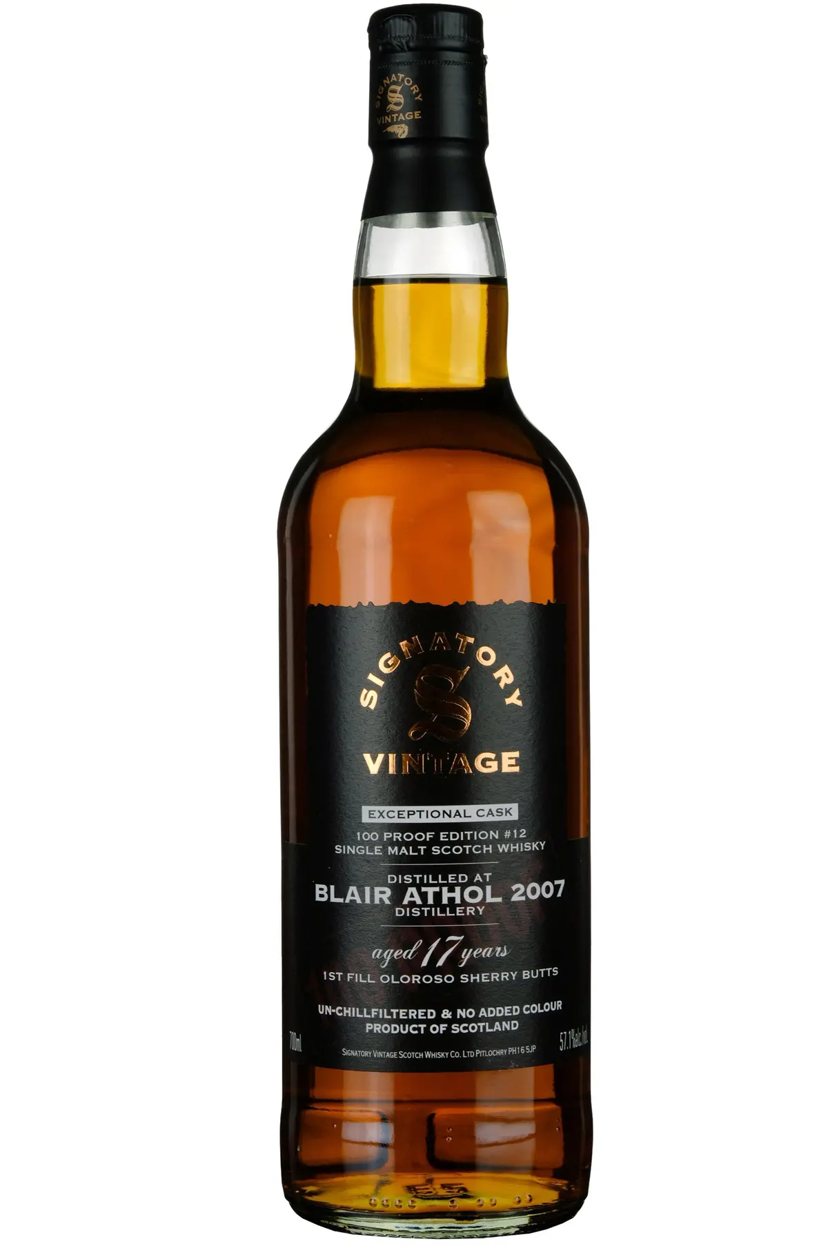 Blair Athol 2007-2025 | 17 Year Old Signatory Vintage Exceptional Cask 100 Proof Edition 12 1