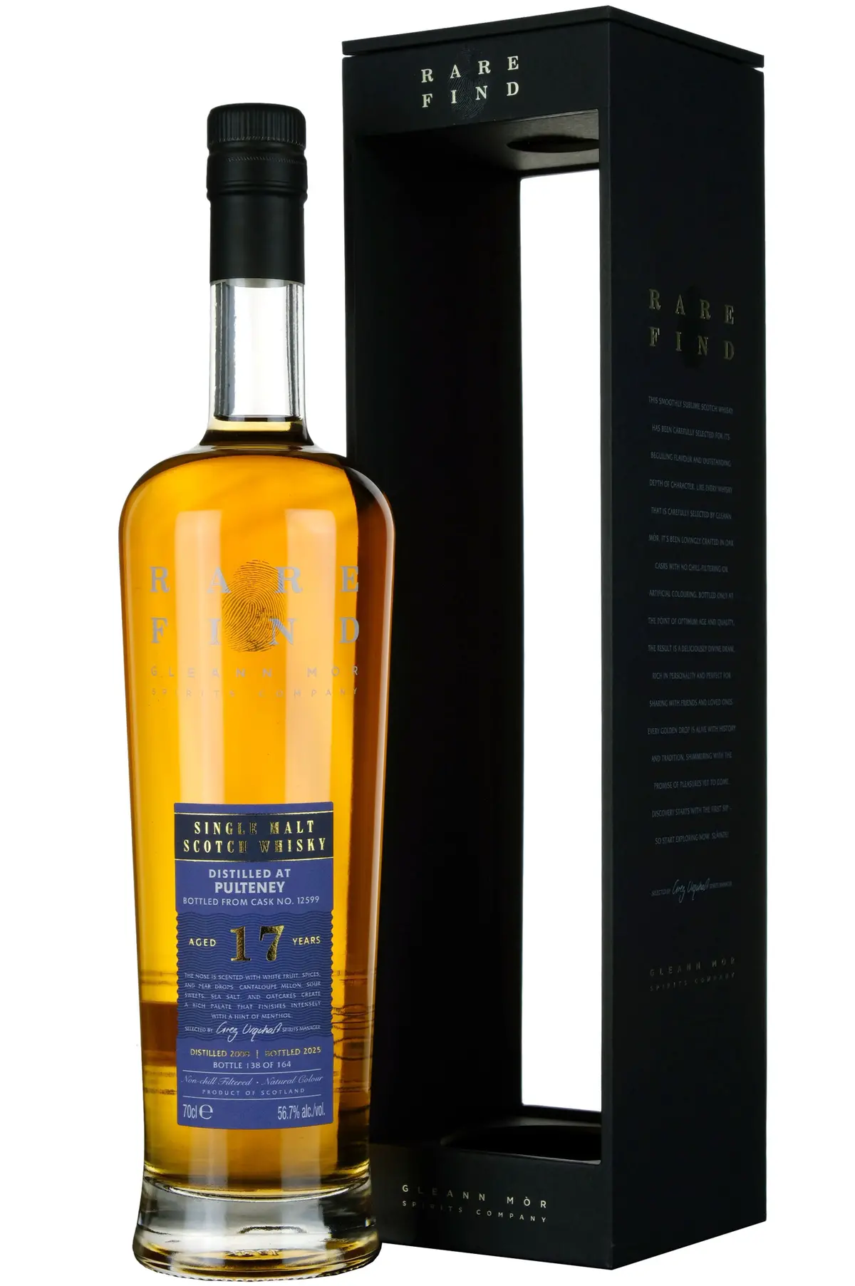 Pulteney 2008-2025 | 17 Year Old Gleann Mor Rare Find Single Cask 12599 1