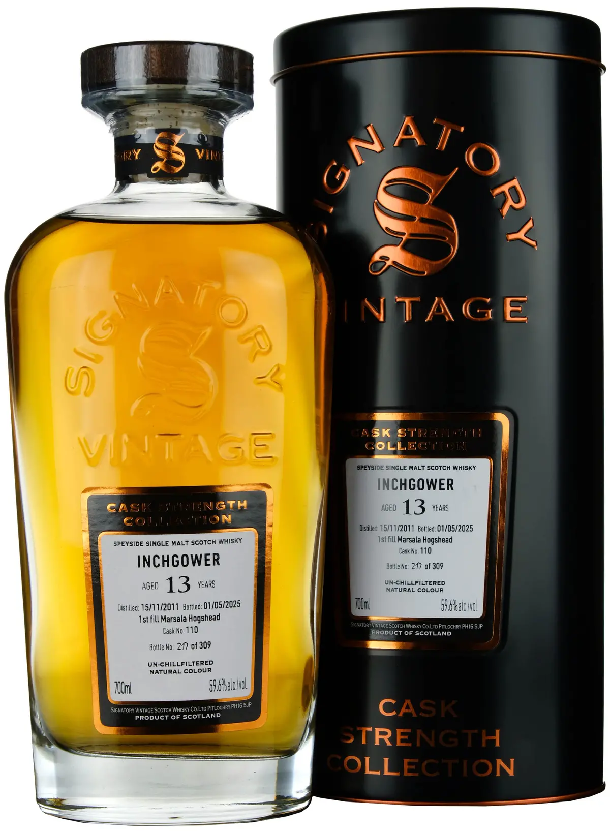 Inchgower 2011-2025 | 13 Year Old Signatory Vintage Cask Strength Collection Single Cask 110 1