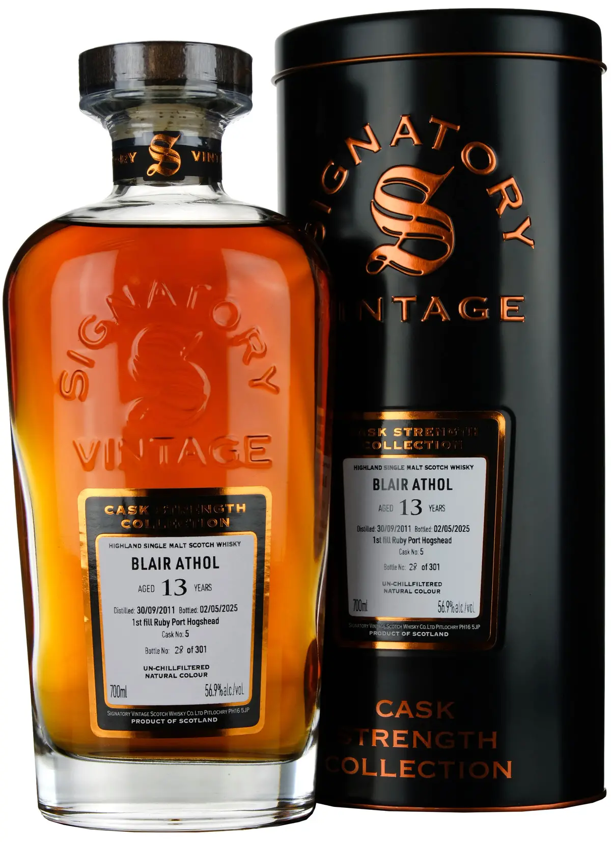 Blair Athol 2011-2025 | 13 Year Old Signatory Vintage Cask Strength Collection Single Cask 5 1