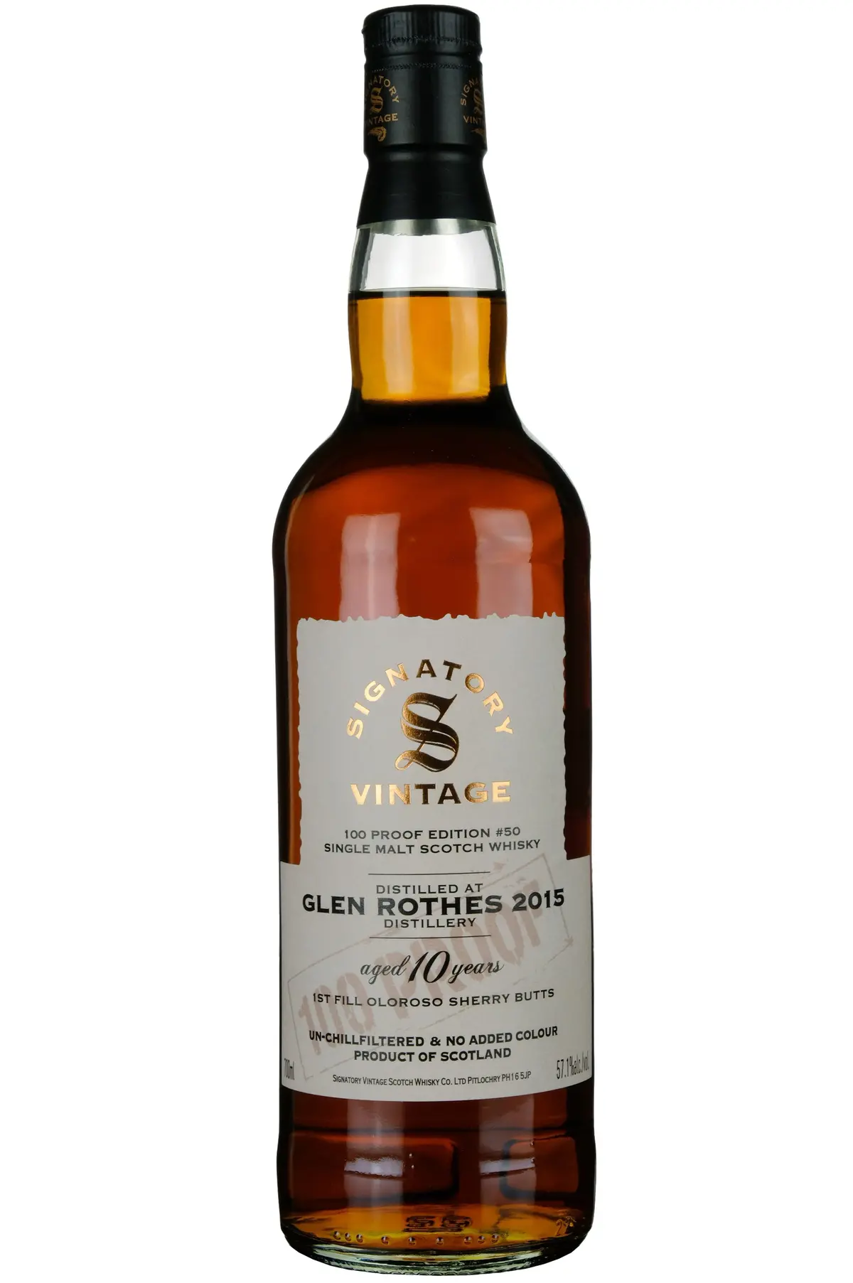 Glenrothes 2015-2025 | 10 Year Old Signatory Vintage 100 Proof Edition 50 1