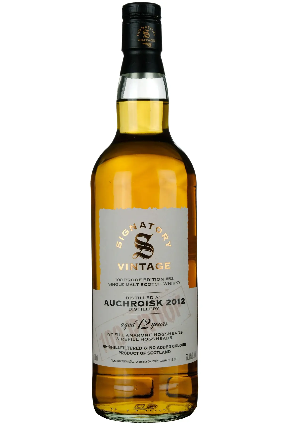 Auchroisk 2012-2025 | 12 Year Old Signatory Vintage 100 Proof Edition 52 1