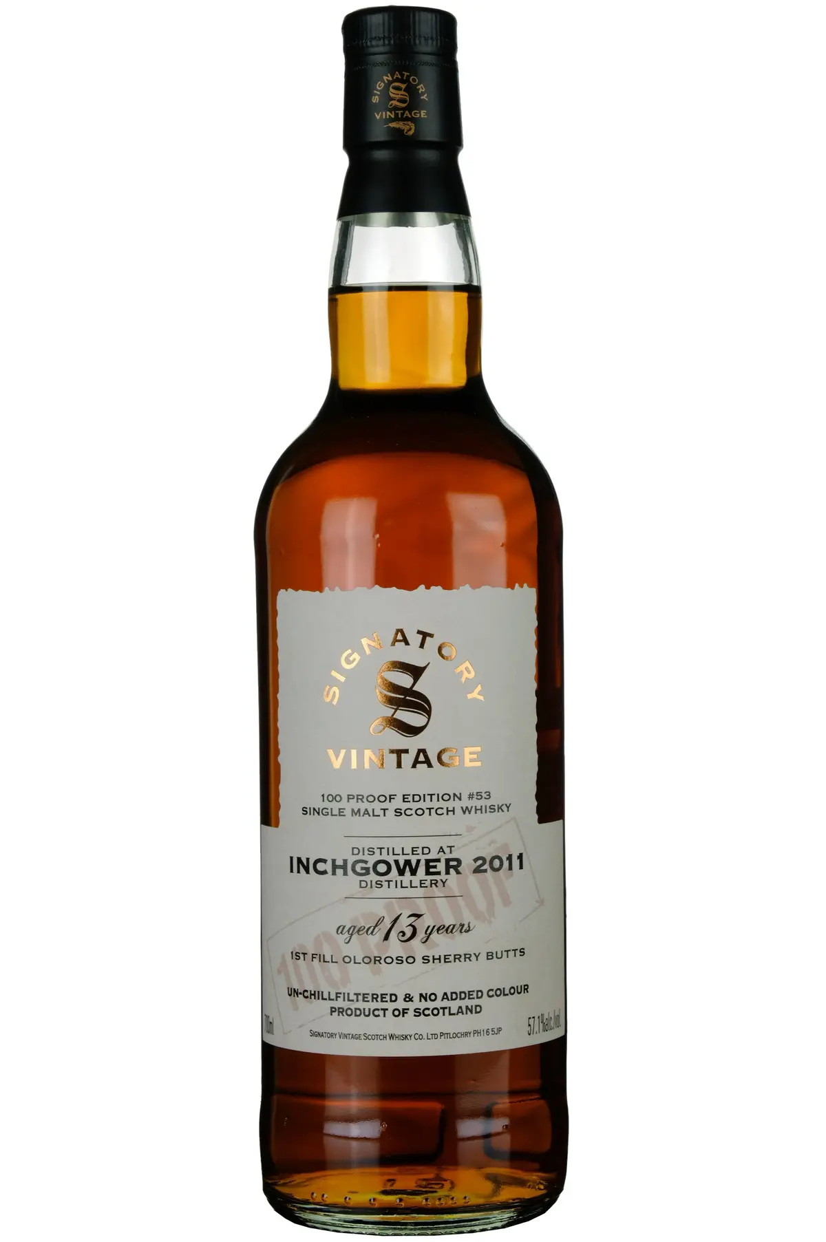 Inchgower 2011-2025 | 13 Year Old Signatory Vintage 100 Proof Edition 53 1